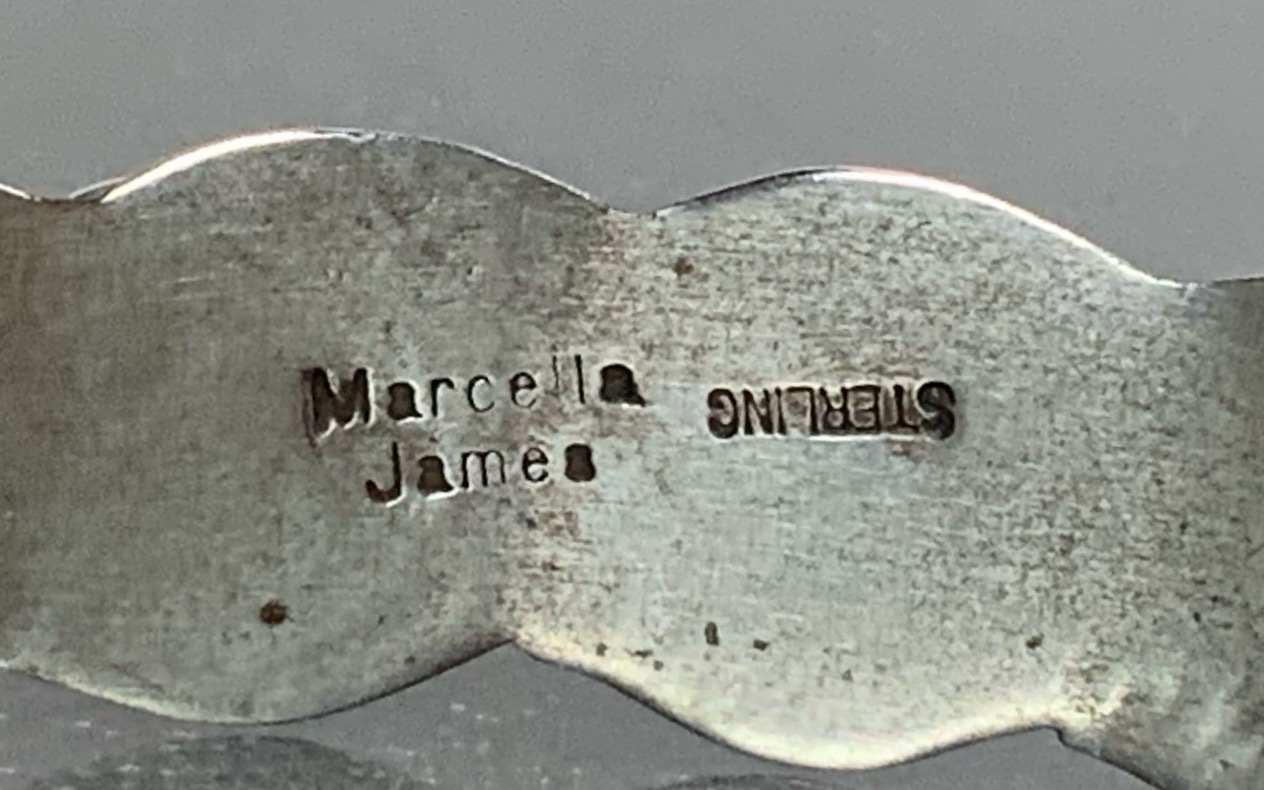 Marcella James Navajo Sterling Silver Stars Bracelet