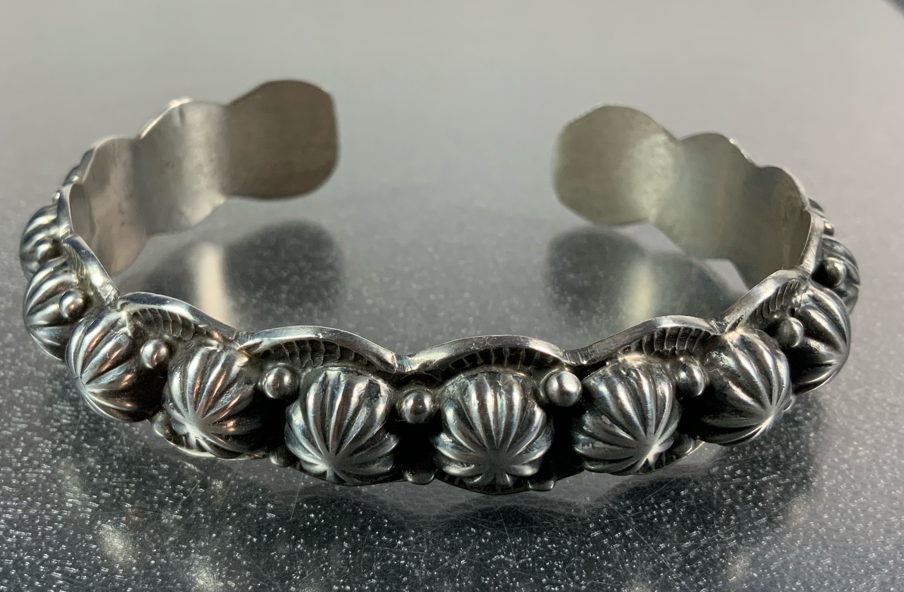 Marcella James Navajo Sterling Silver Stars Bracelet