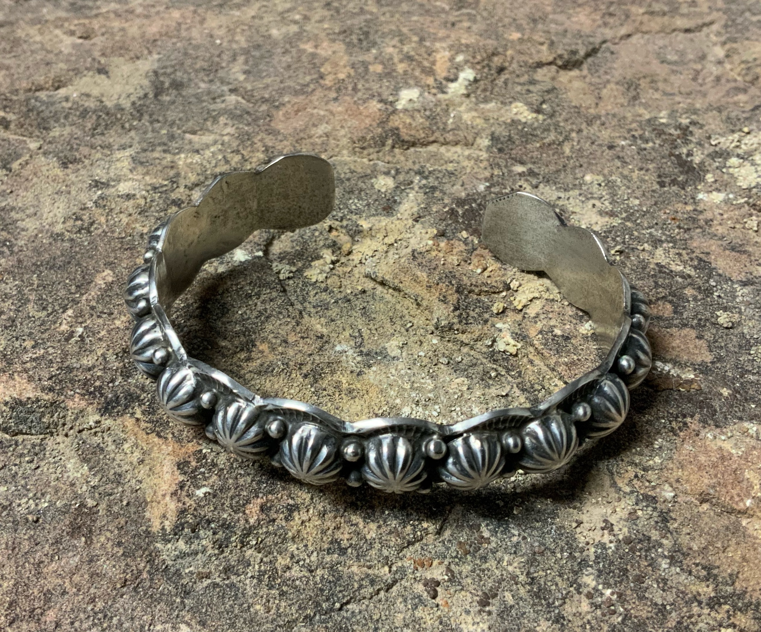 Marcella James Navajo Sterling Silver Stars Bracelet