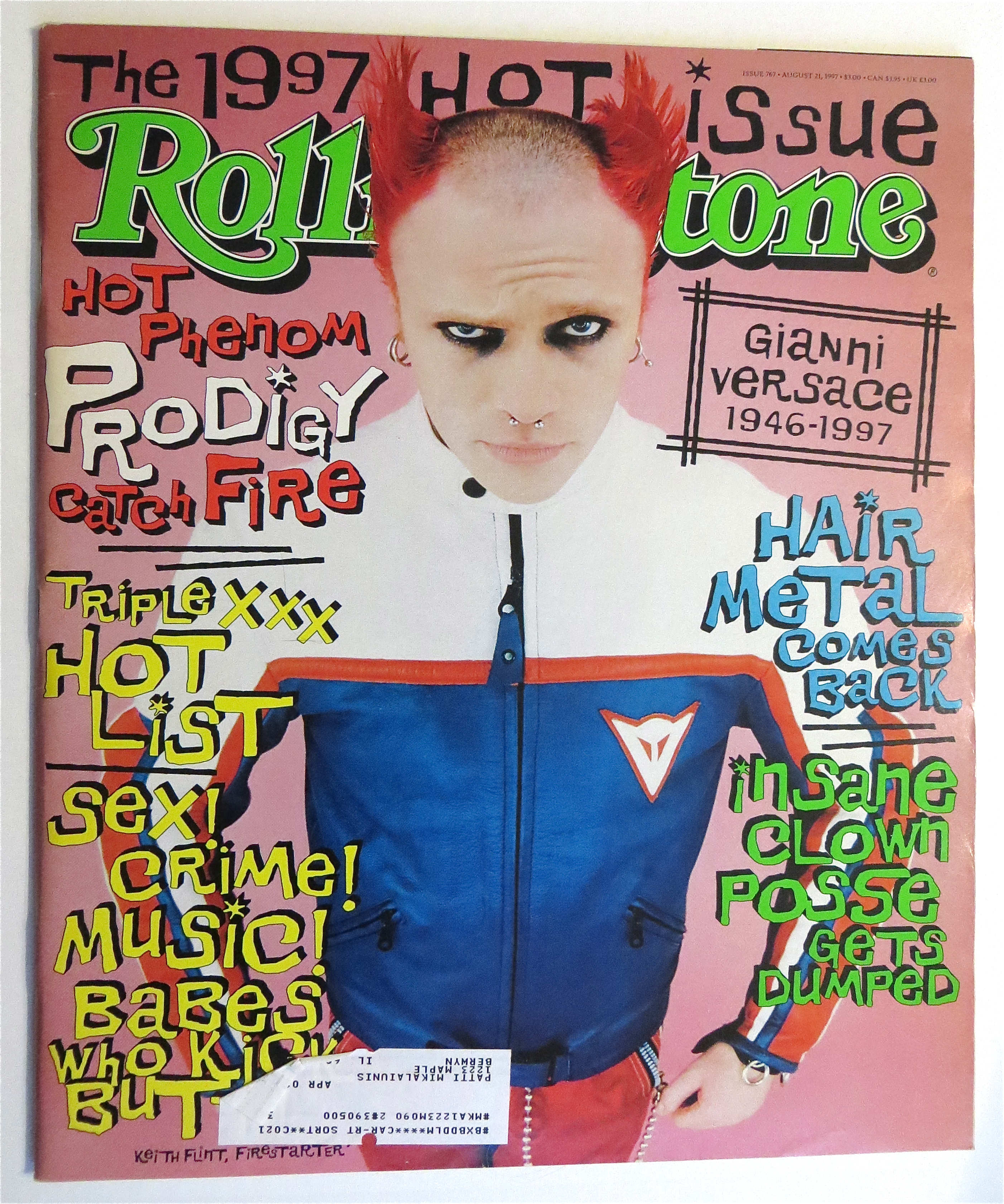 Rolling Stone August 21, 1997 Gianni Versace