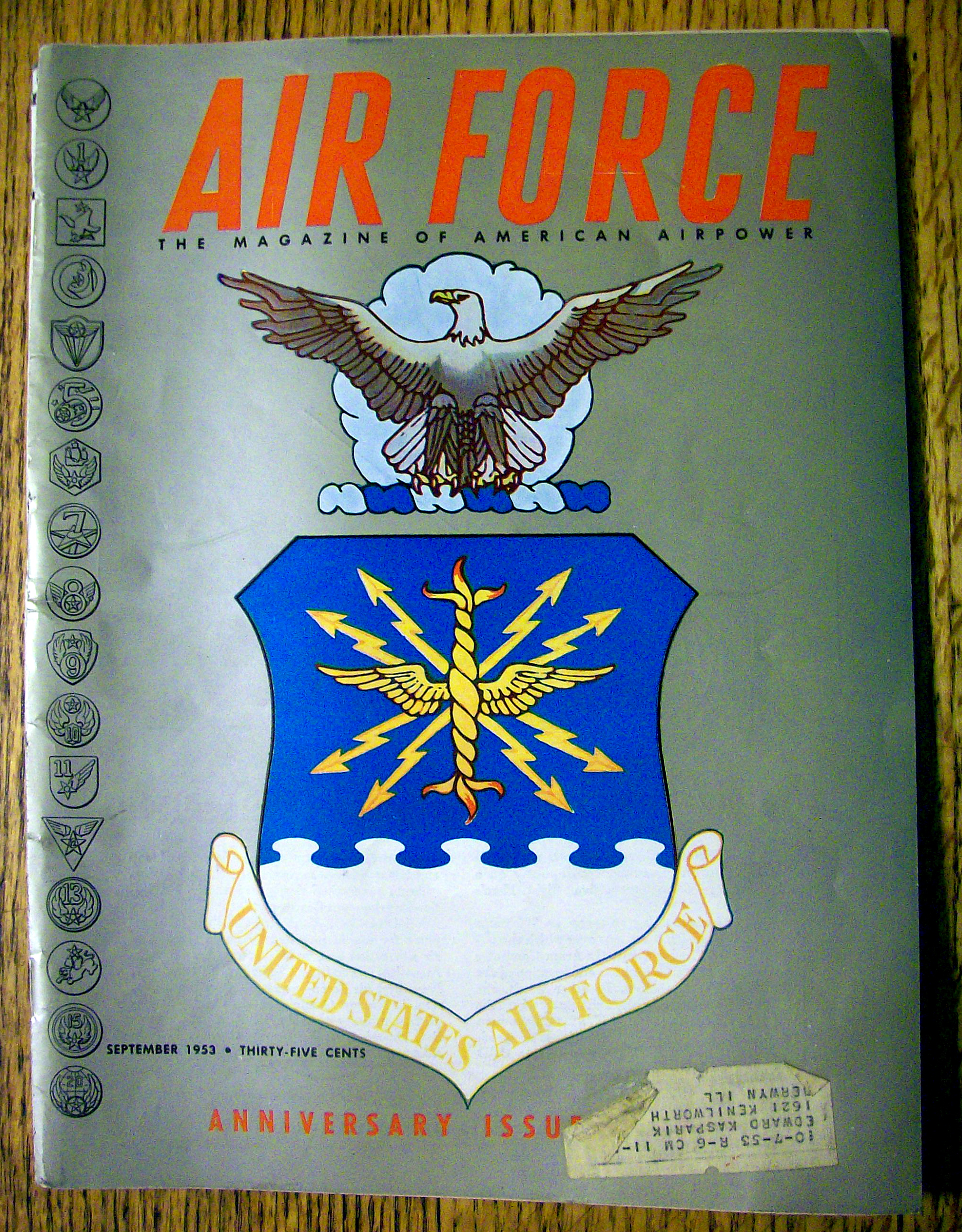 Air Force Magazine September 1953 Anniversary Issue