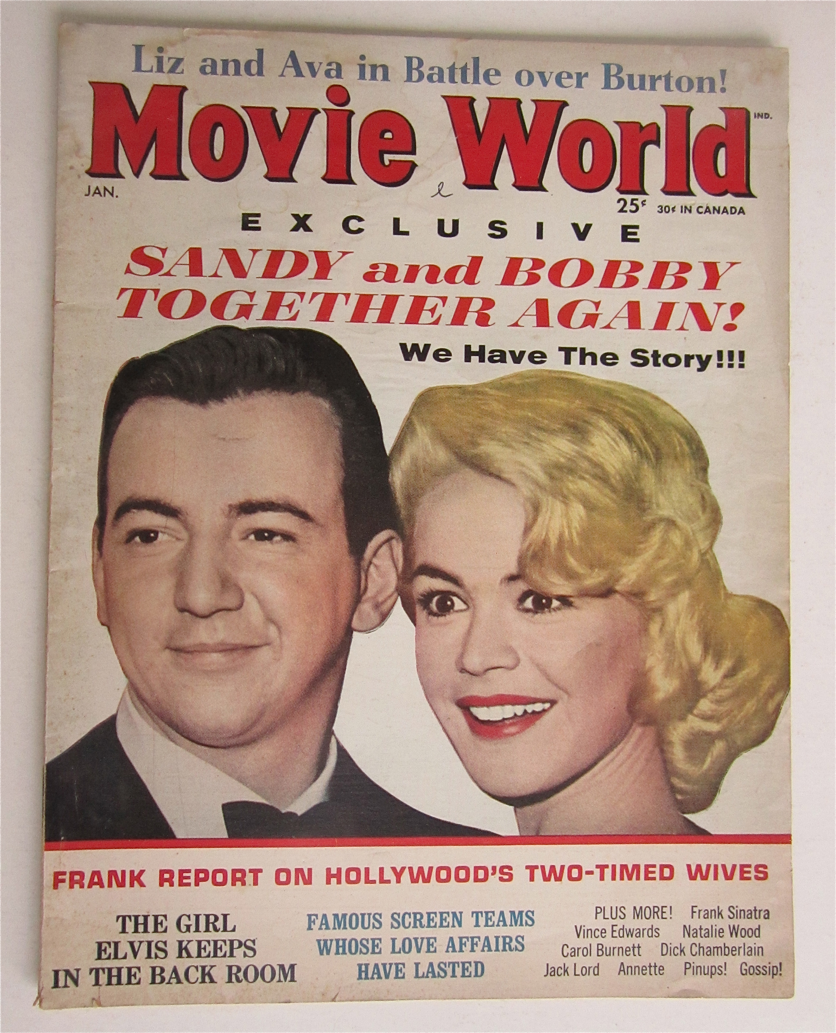 Movie World Magazine January 1964 Sandy & Bobby