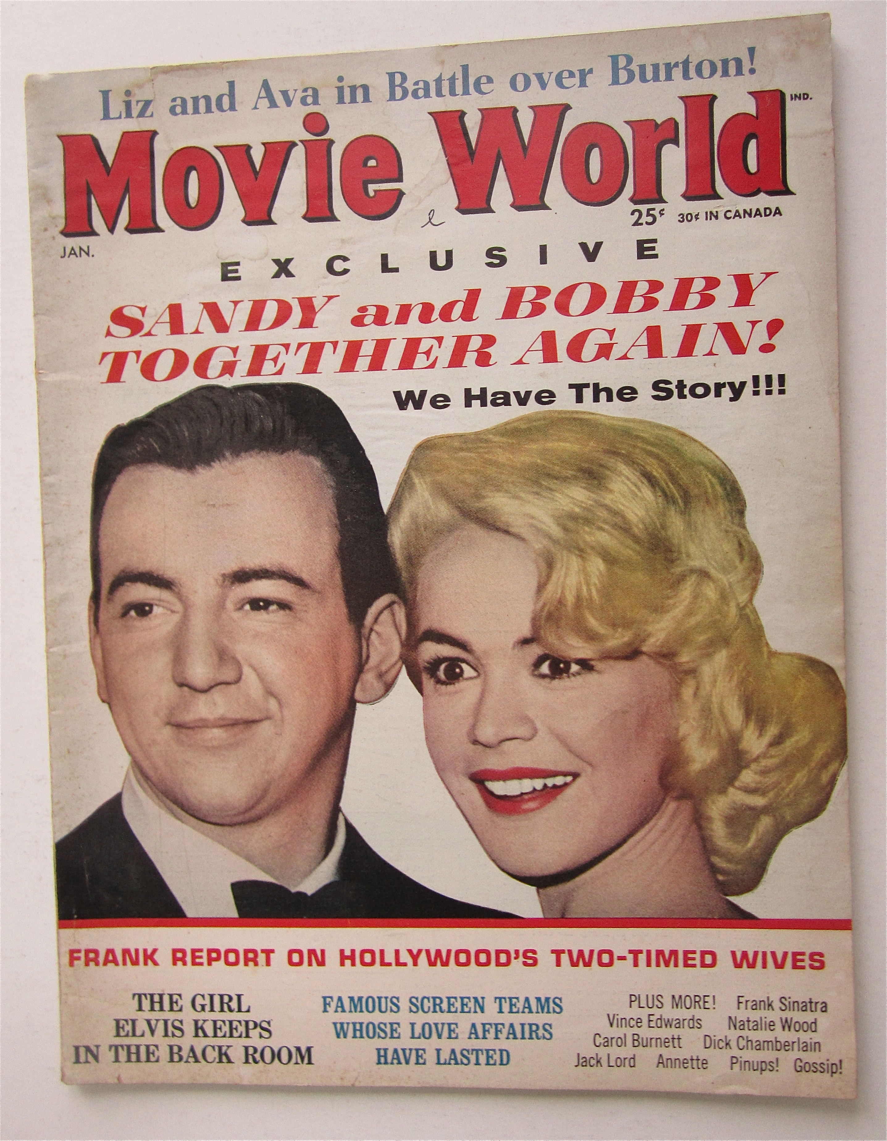 Movie World Magazine January 1964 Sandy & Bobby