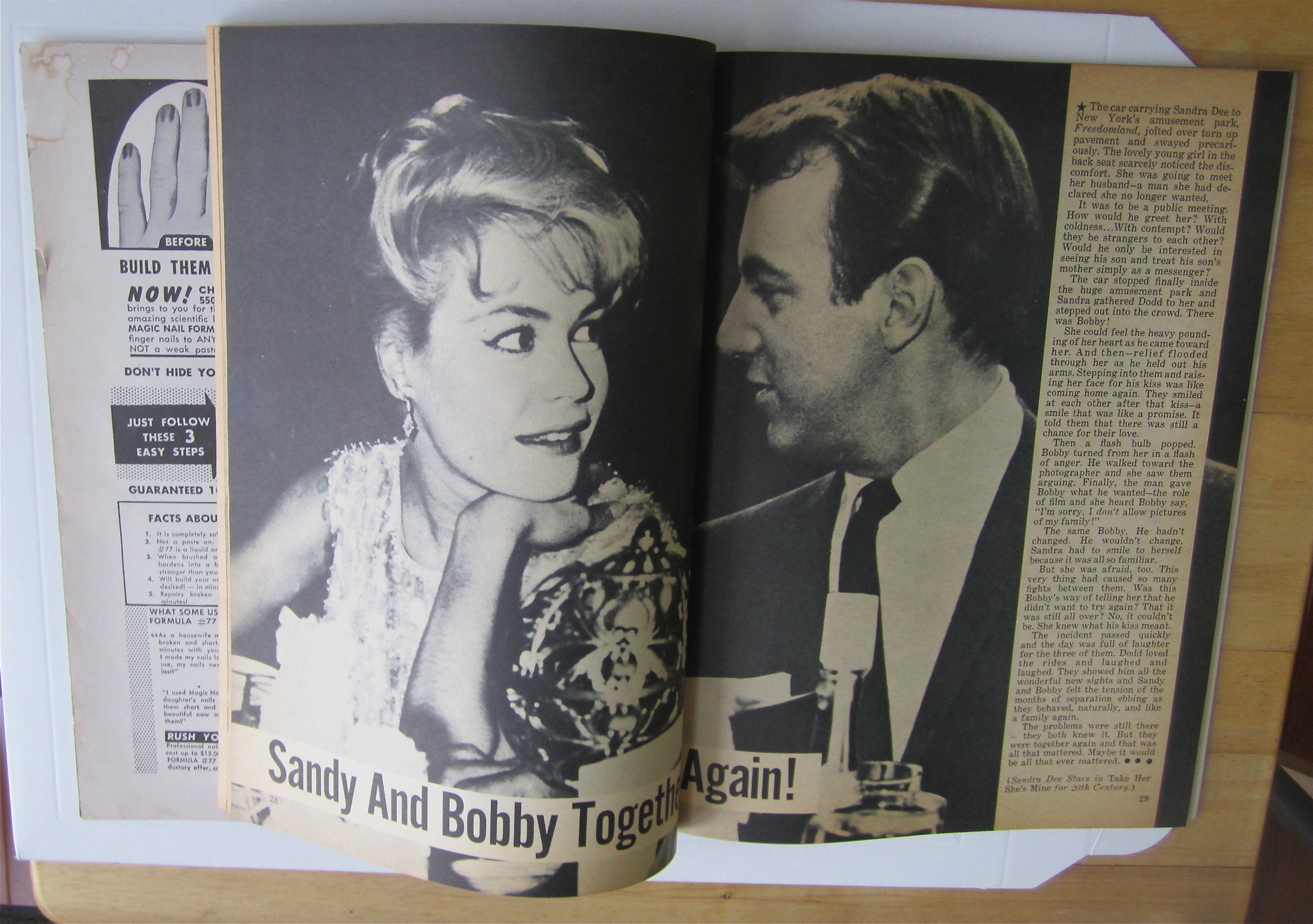 Movie World Magazine January 1964 Sandy & Bobby