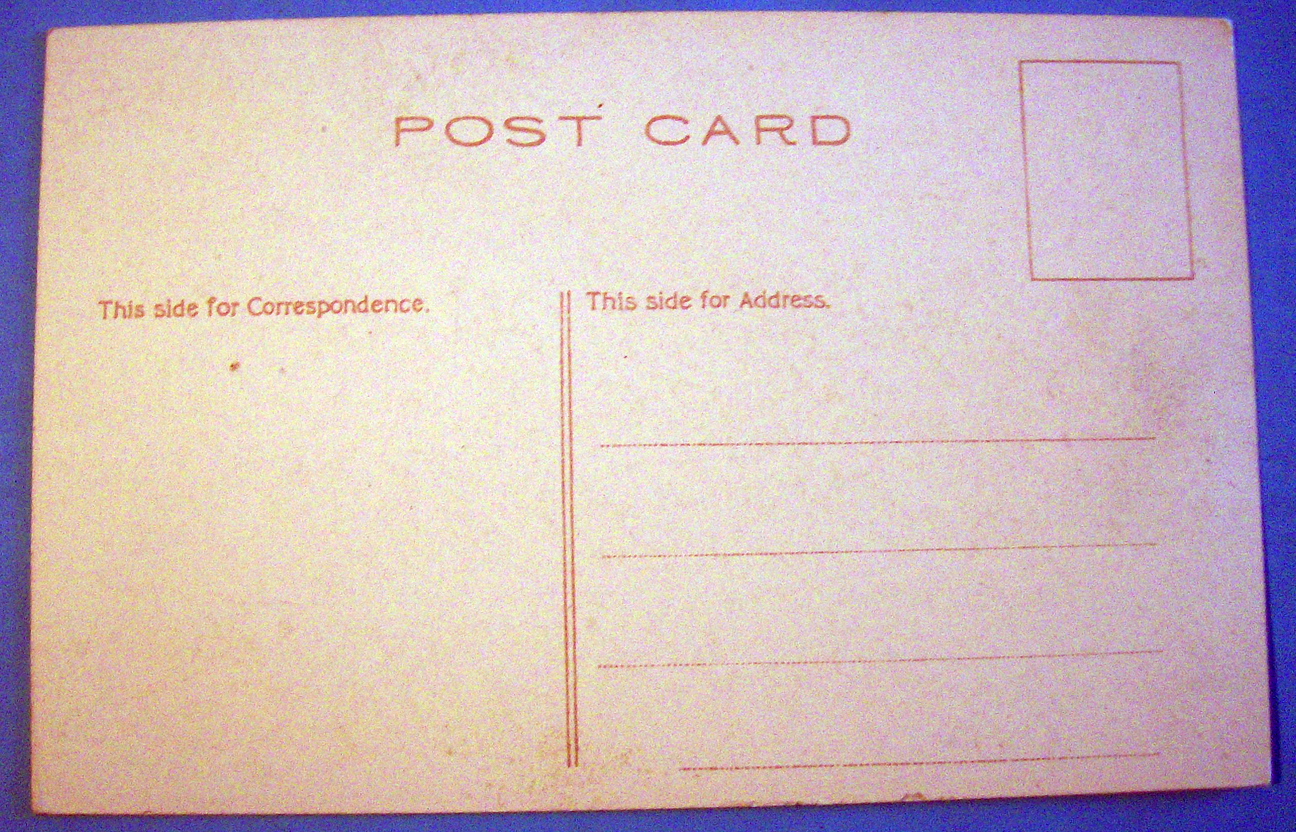 Oh You Selfish Valentine Postcard w/ Boy Reading Paper