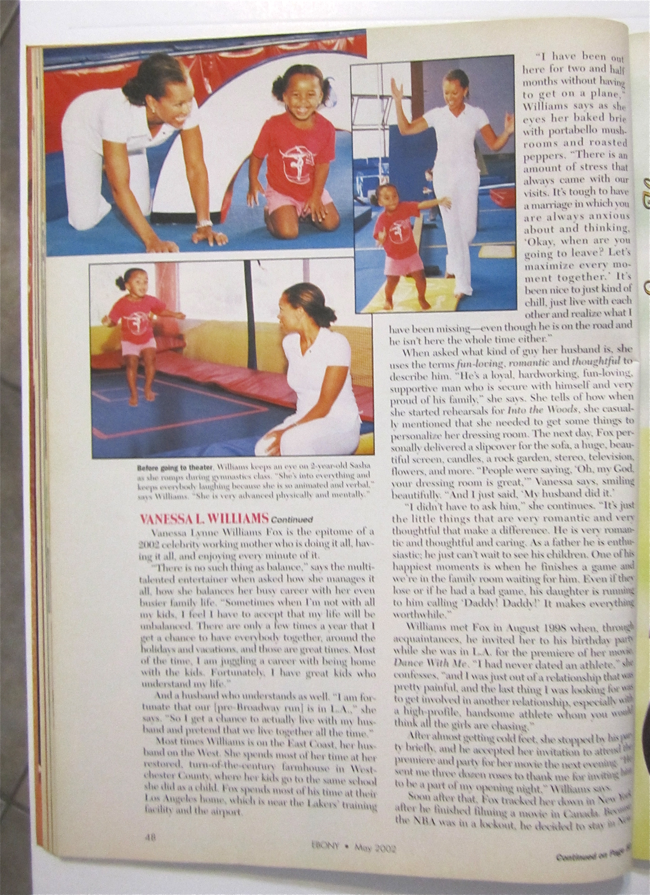 Ebony Magazine May 2002 Vanessa Williams & Sasha