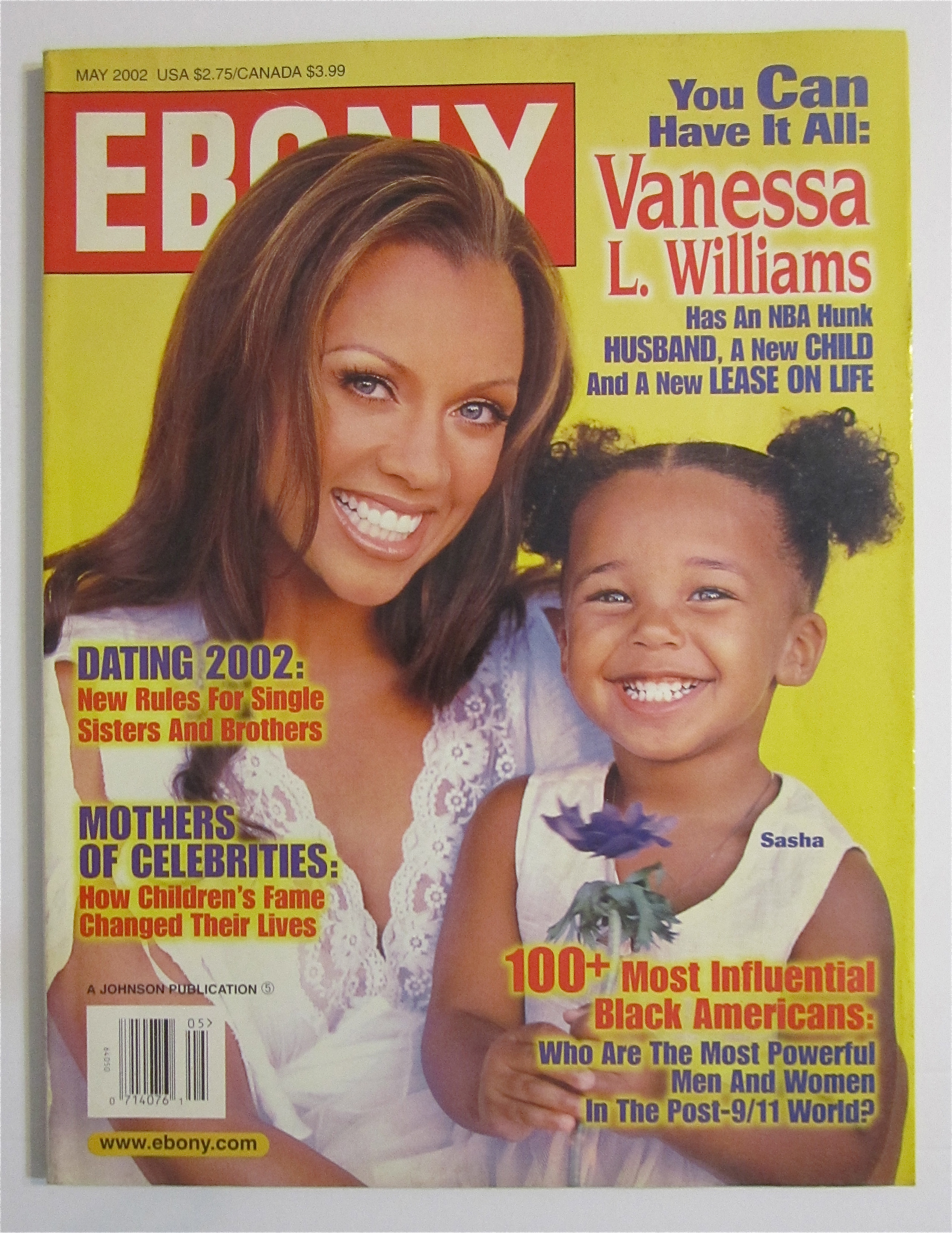 Ebony Magazine May 2002 Vanessa Williams & Sasha