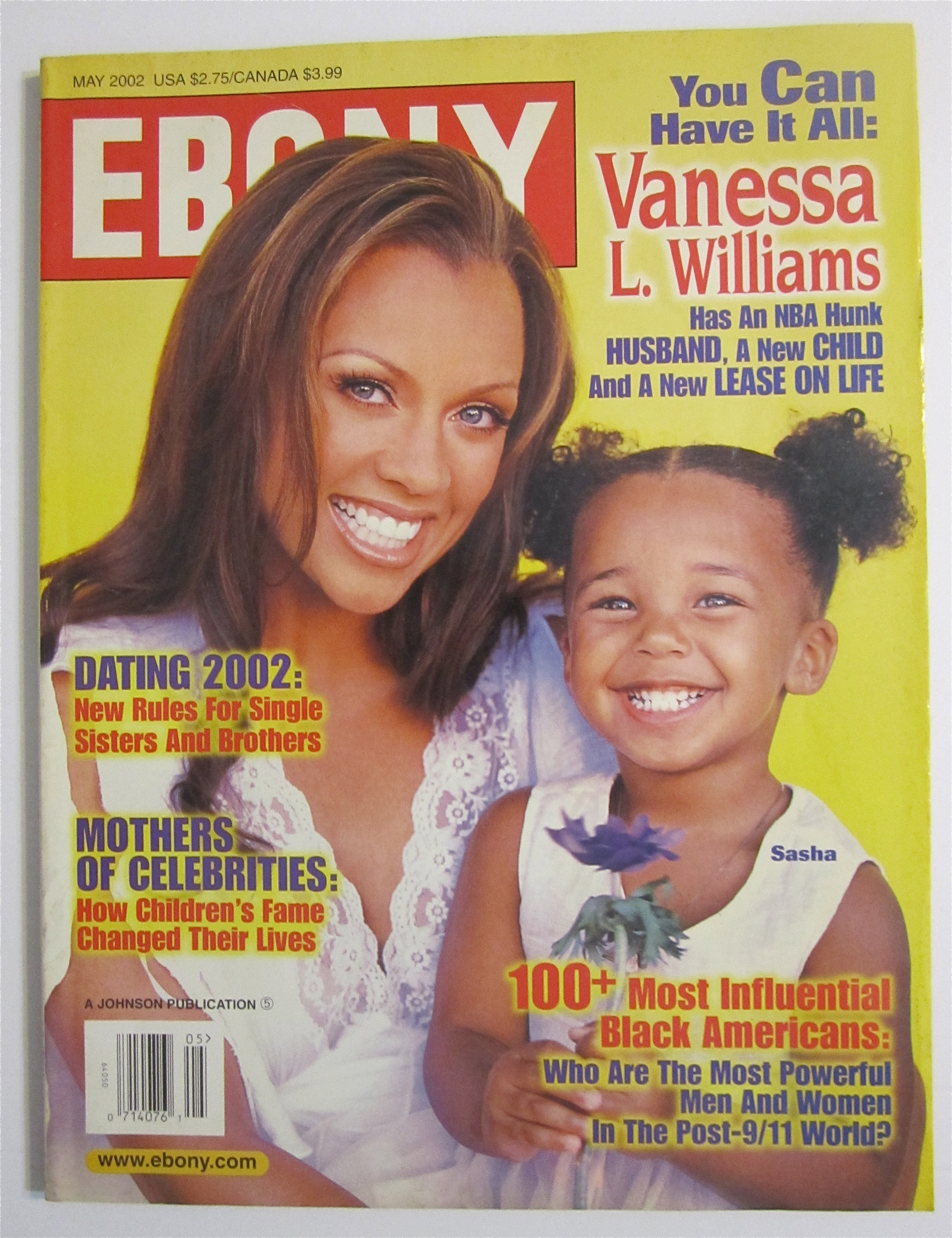 Ebony Magazine May 2002 Vanessa Williams & Sasha