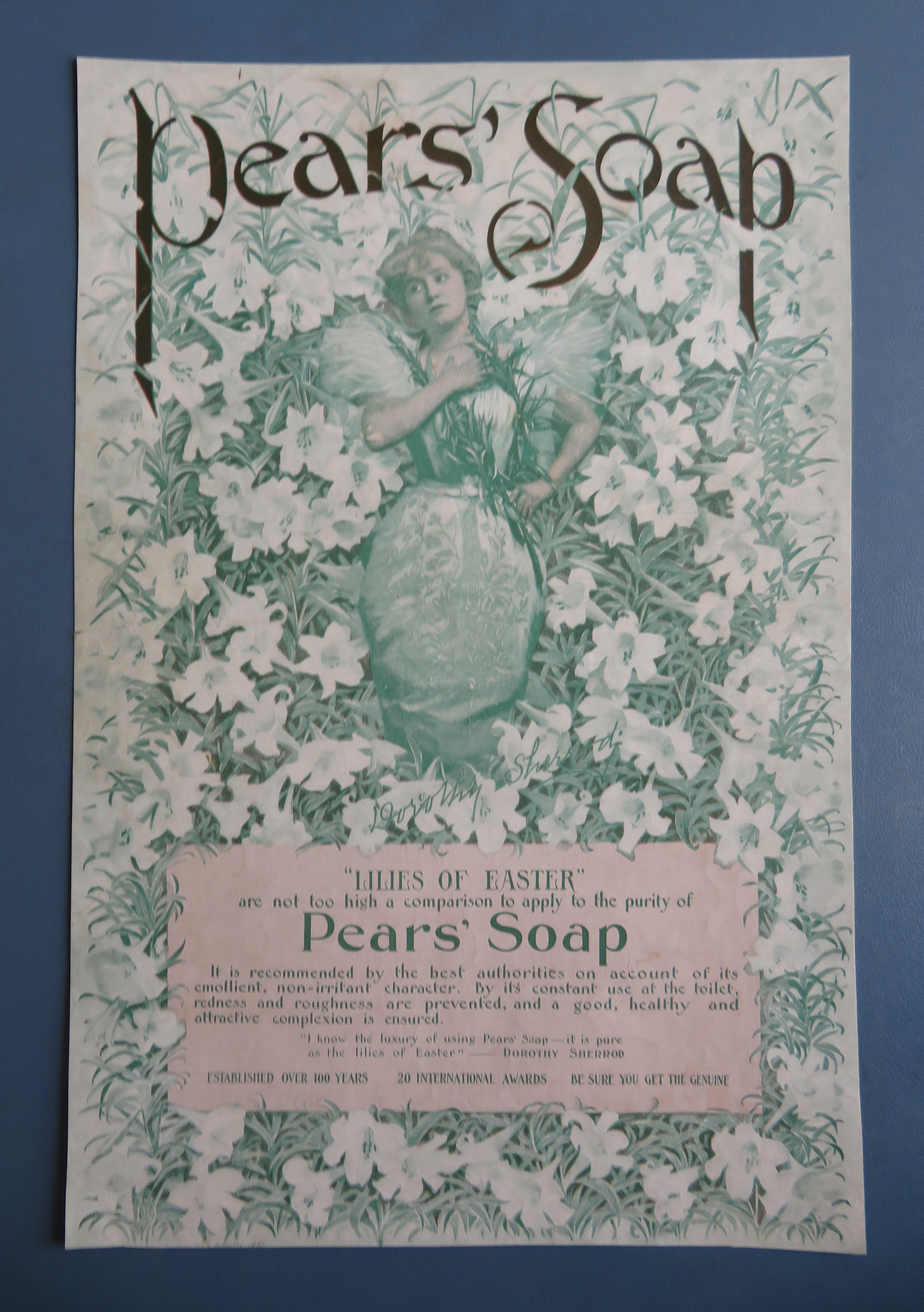 1897 Pears' Soap with Lilies Of Easter