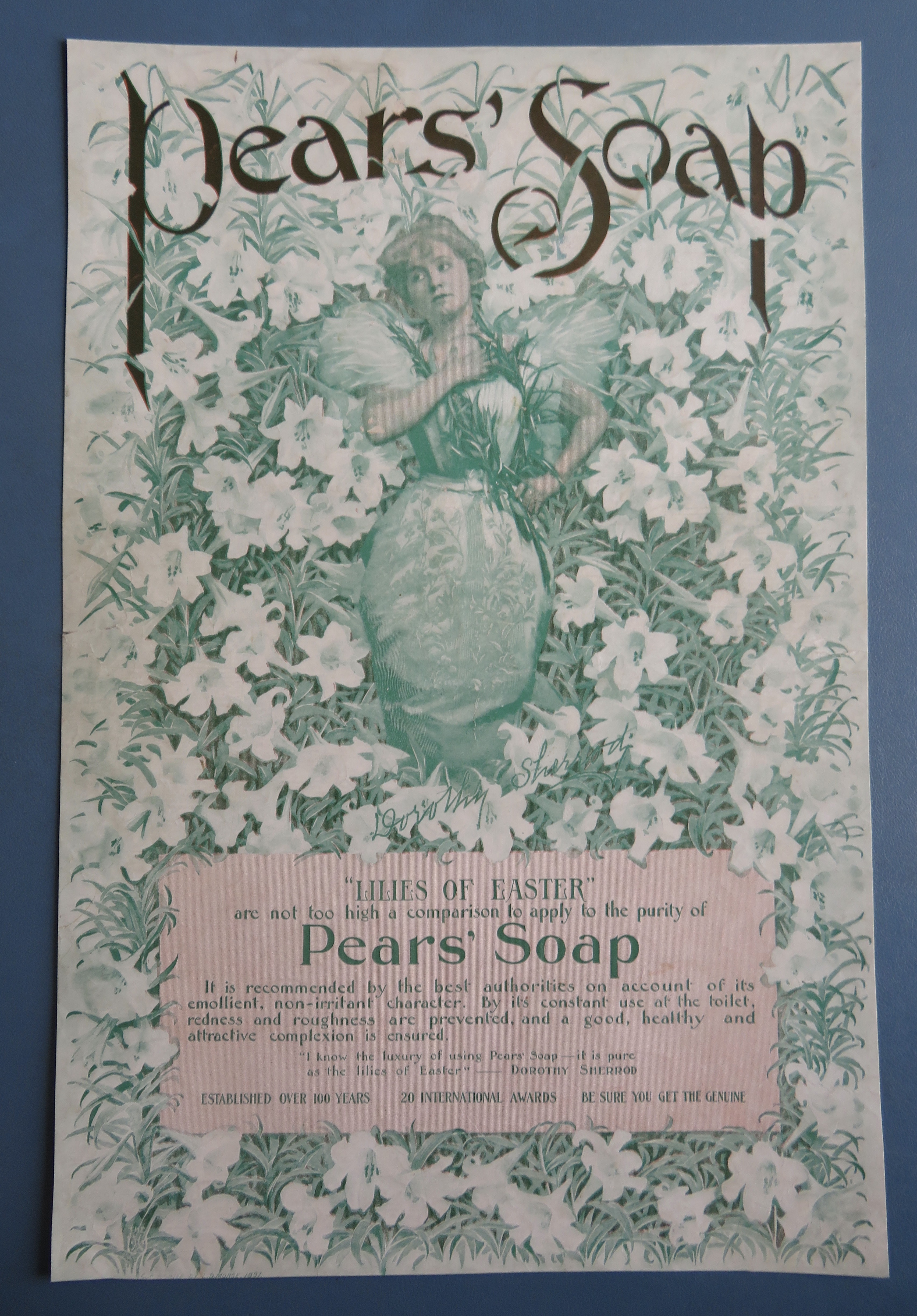 1897 Pears' Soap with Lilies Of Easter