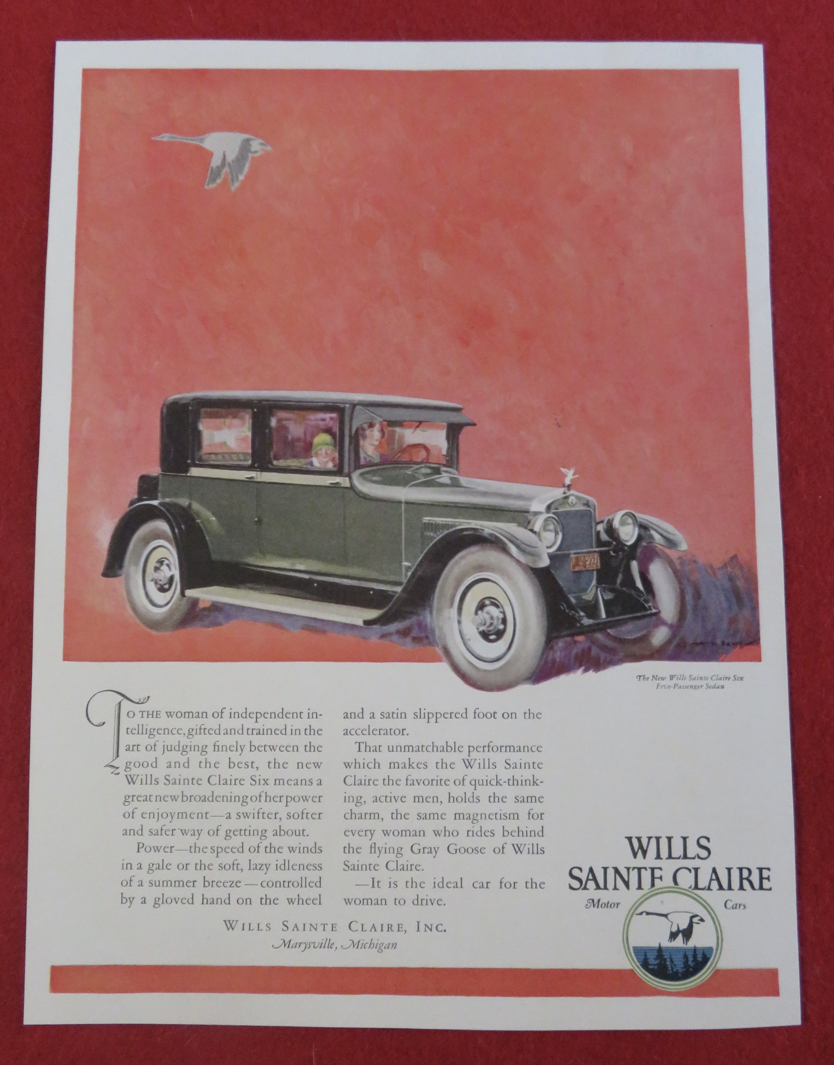 1920's Wills Sainte Claire with the Passenger Sedan