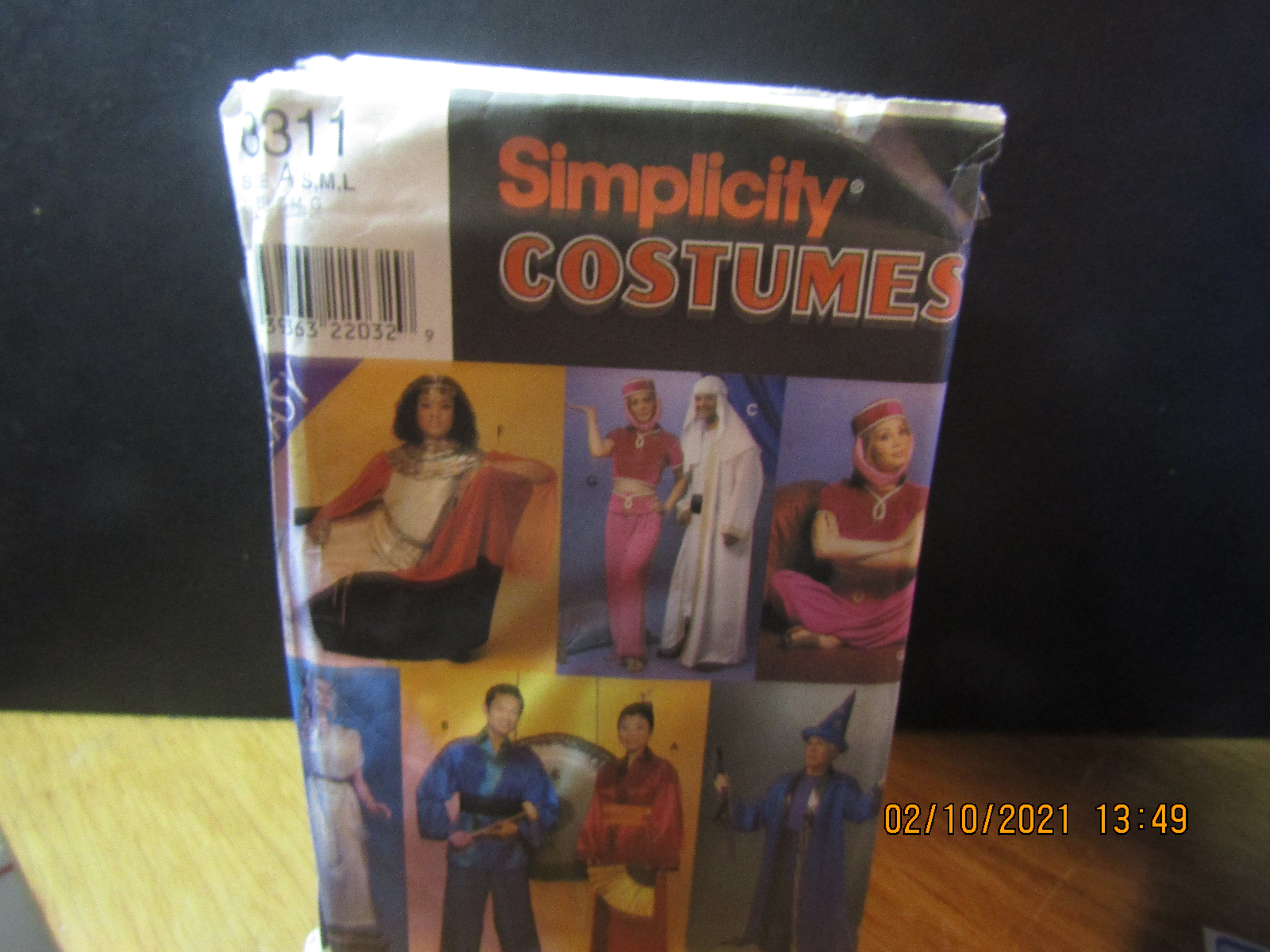 Simplicity  Various Adult Costumes  Pattern #8311