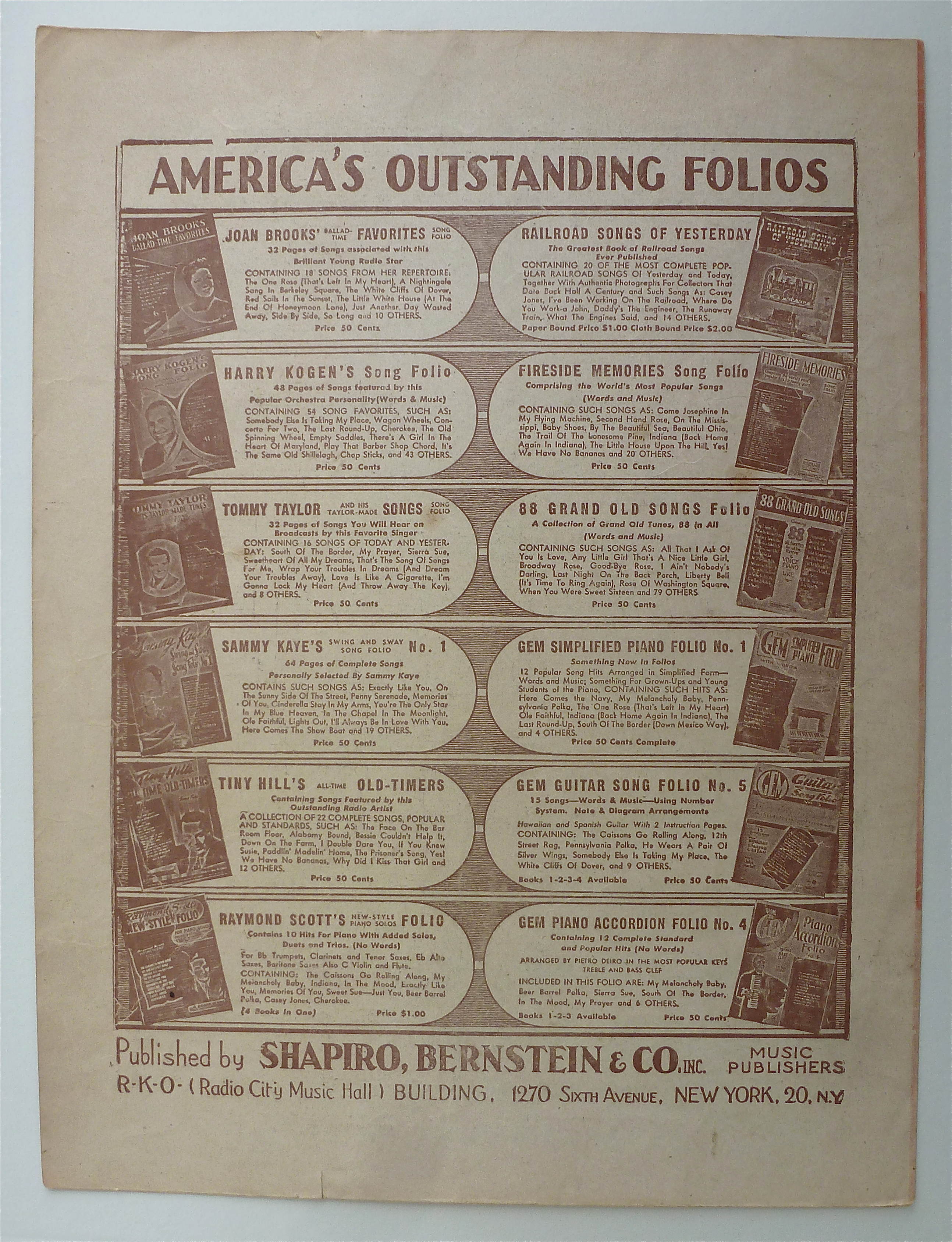 Sheet Music For 1946 There's No One But You