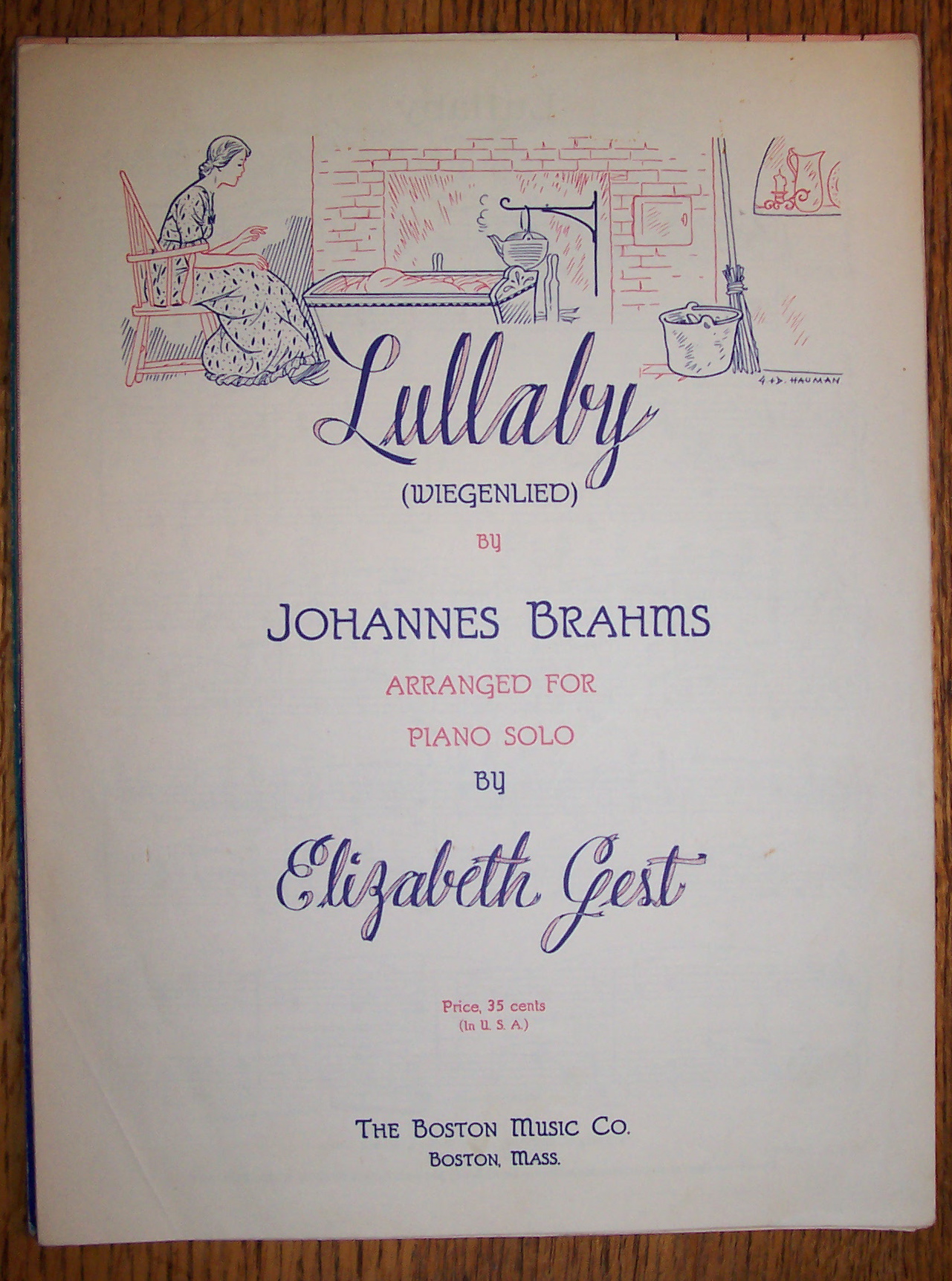 Sheet Music For 1927 Lullaby