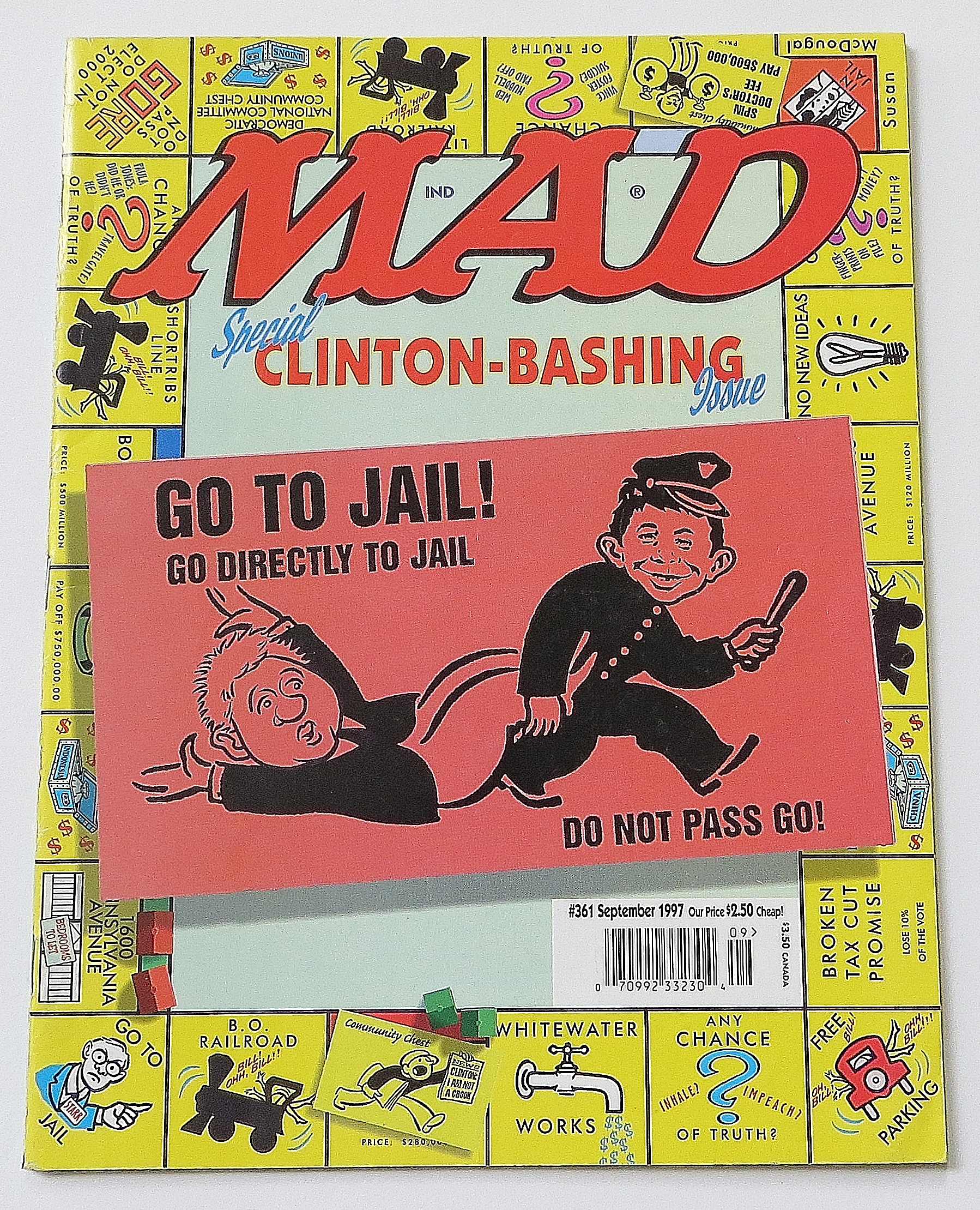 Mad Magazine September 1977 #361 Clinton Bashing