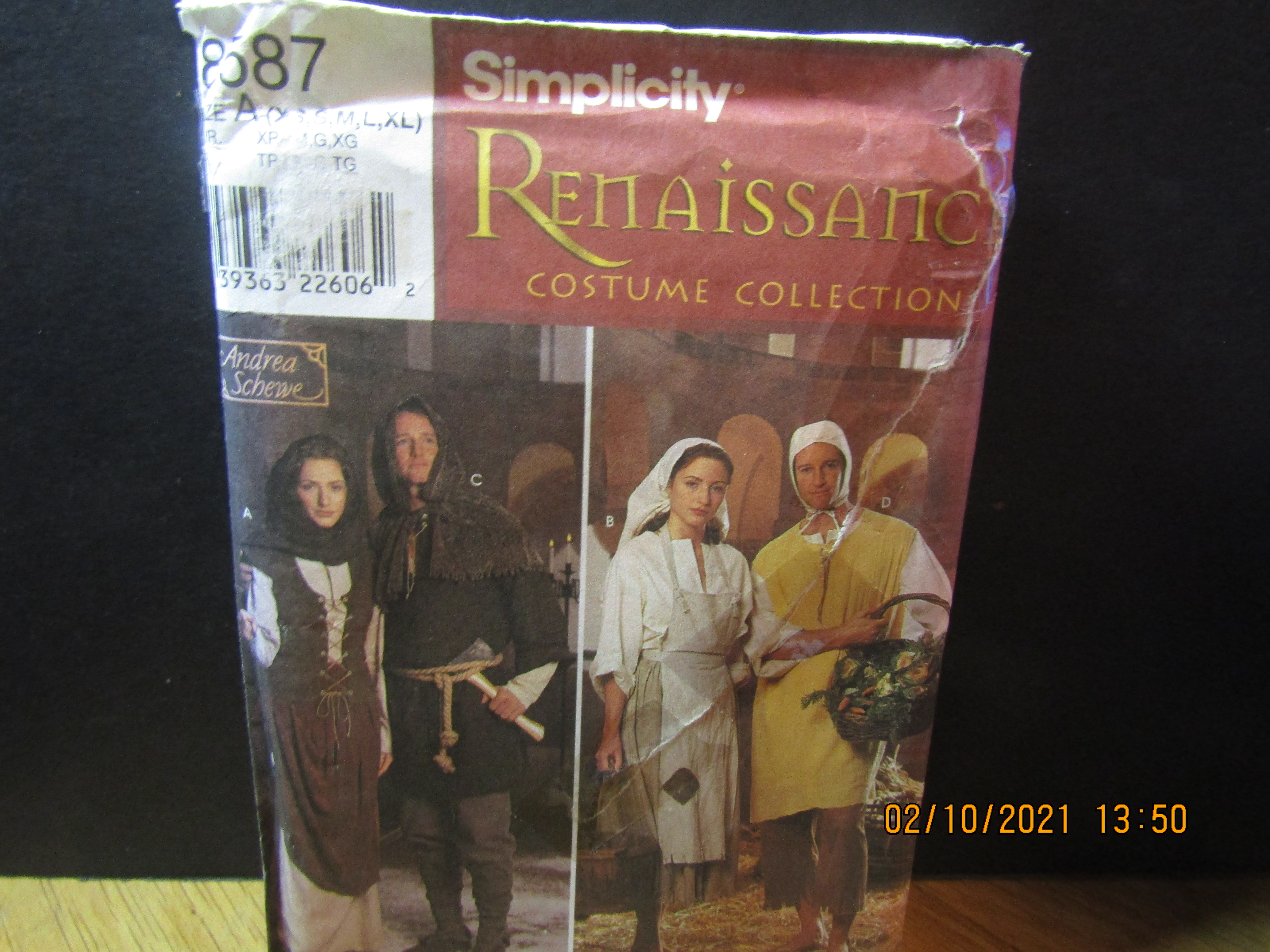 Simplicity Renaissance Costume Collection  Pattern#8587