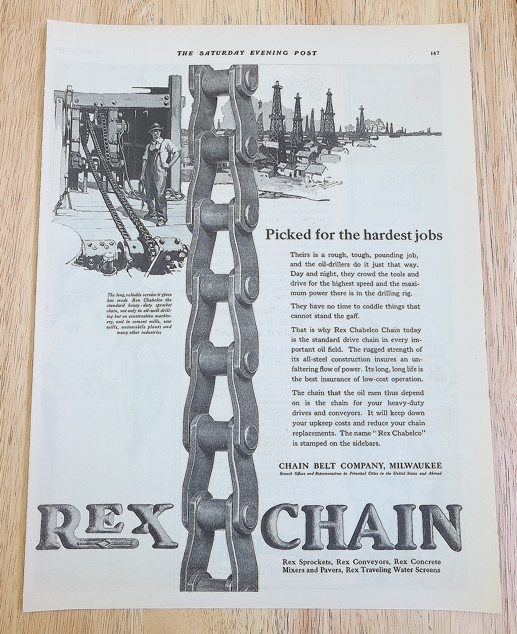1923 Rex Chain With Rex Chabelco Chain