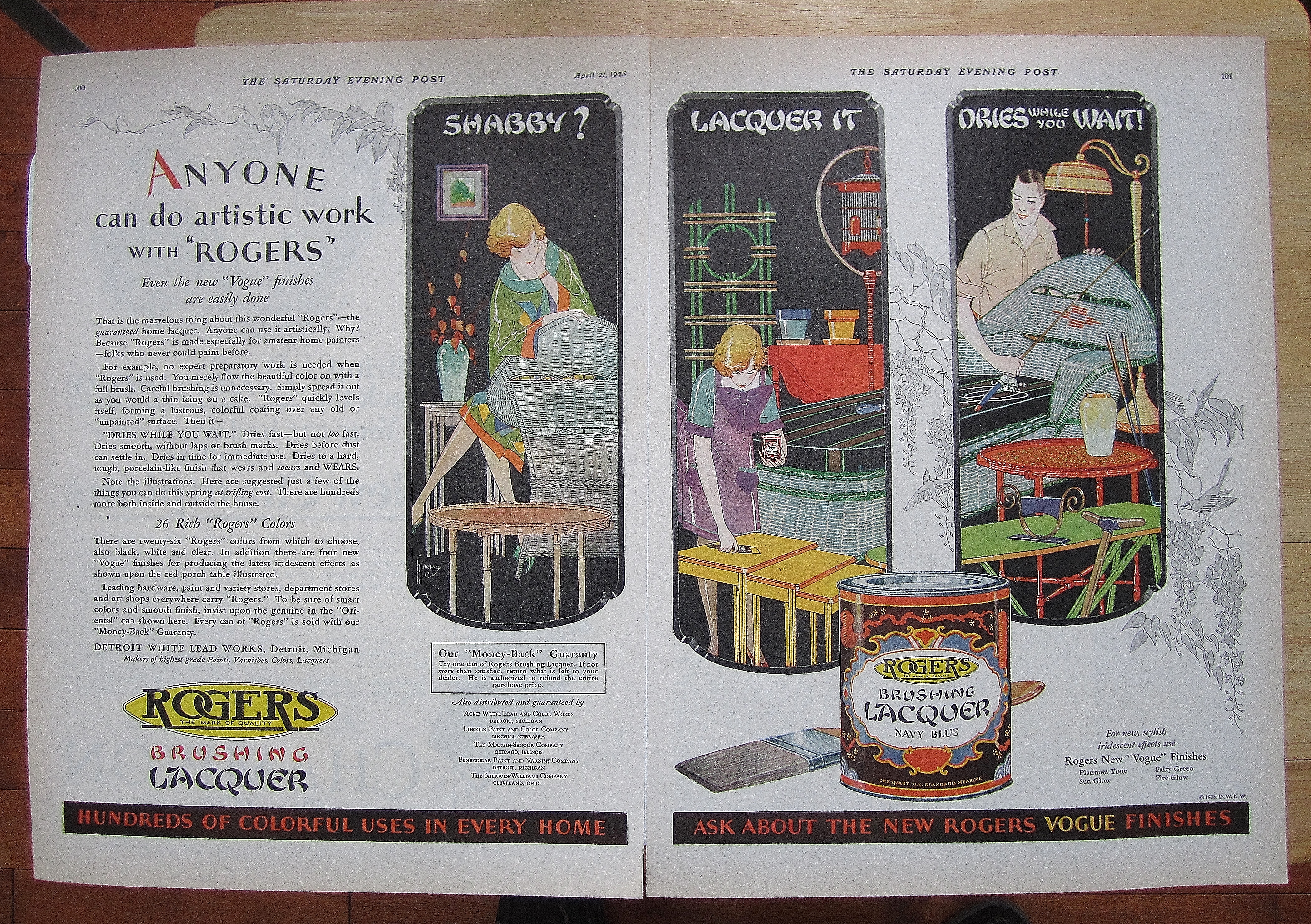1928 Rogers Brushing Lacquer With Its Many Uses