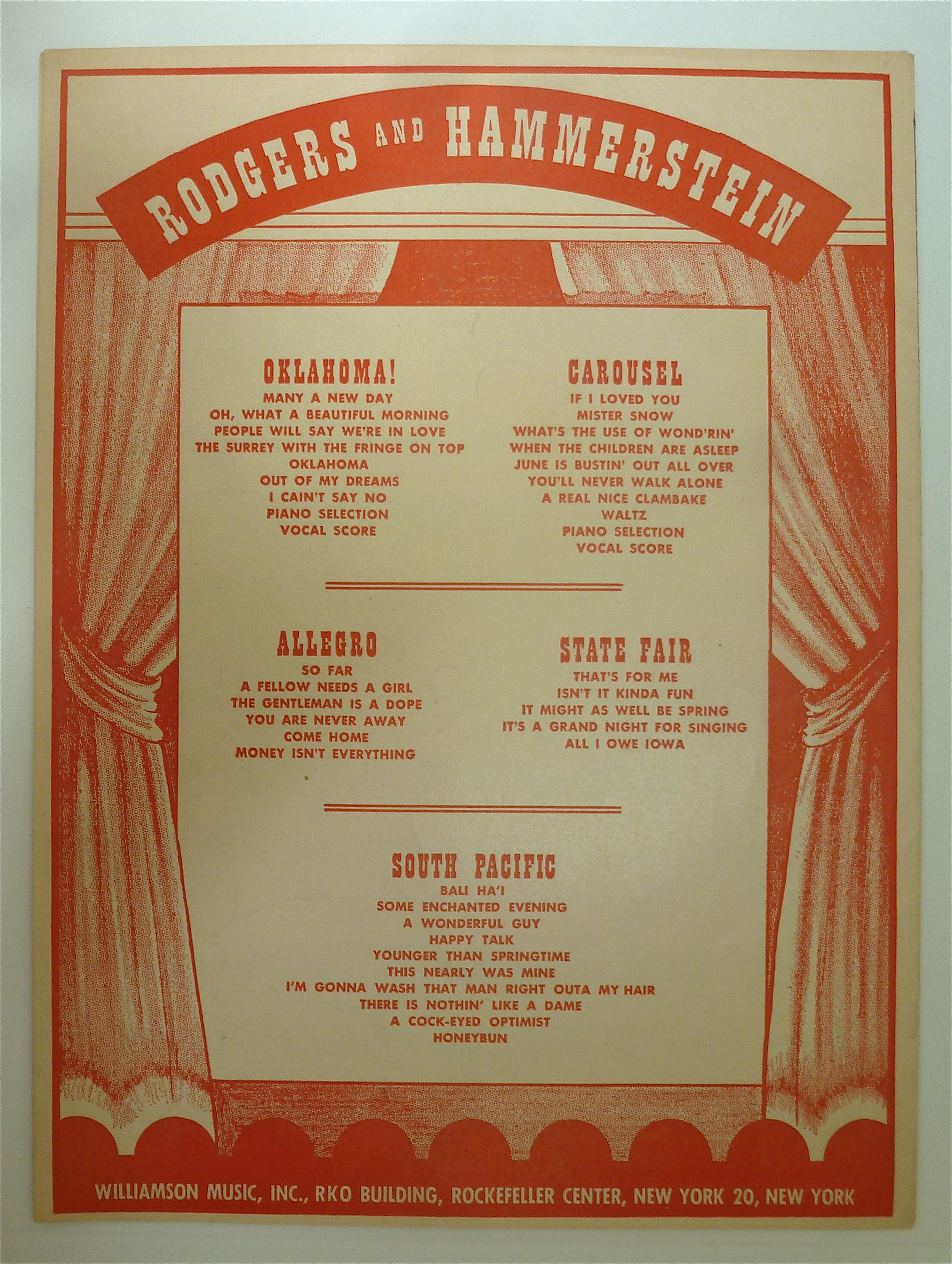 Sheet Music For 1951 Hello, Young Lovers