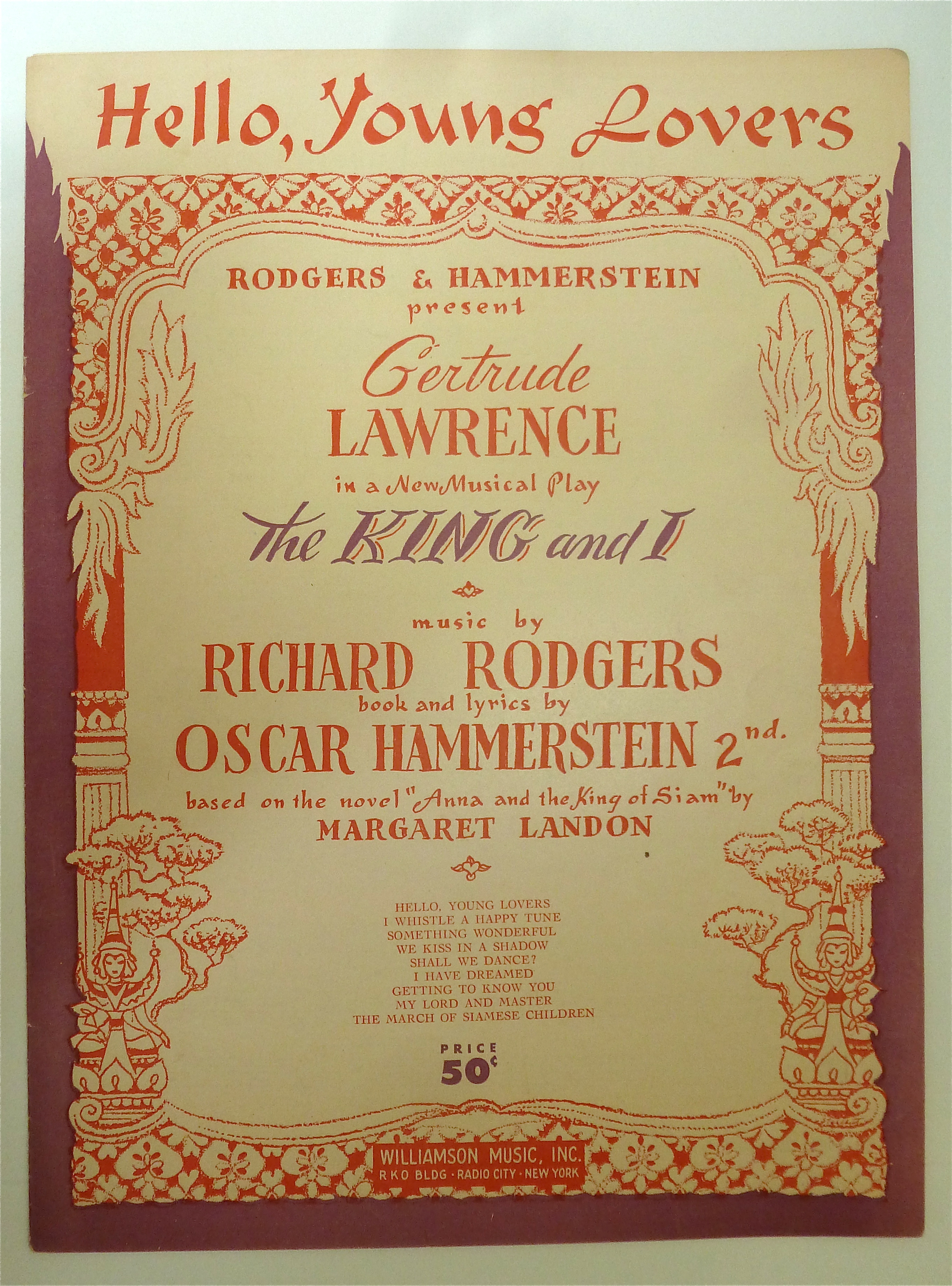 Sheet Music For 1951 Hello, Young Lovers