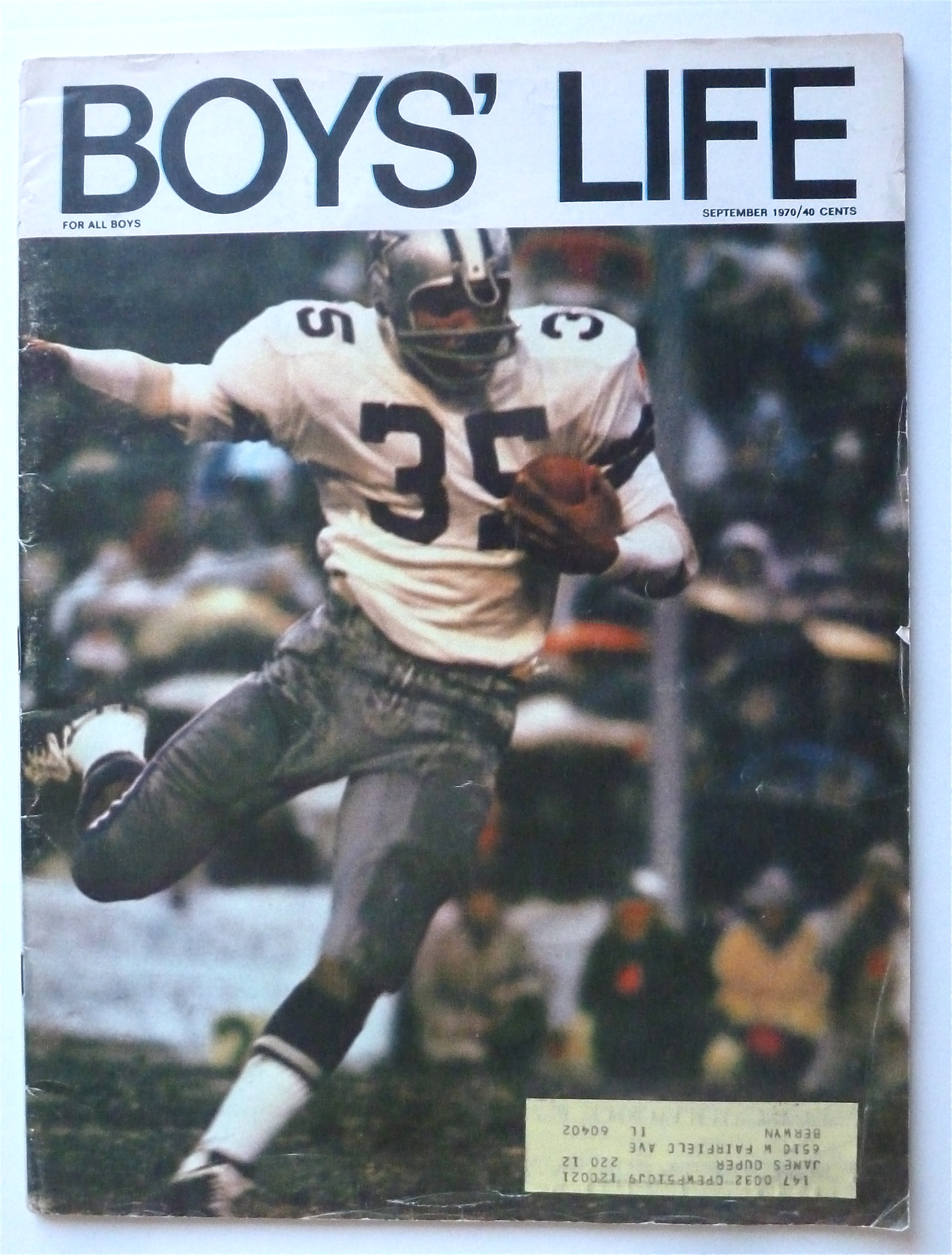 Boys Life Magazine September 1970 Calvin Hill