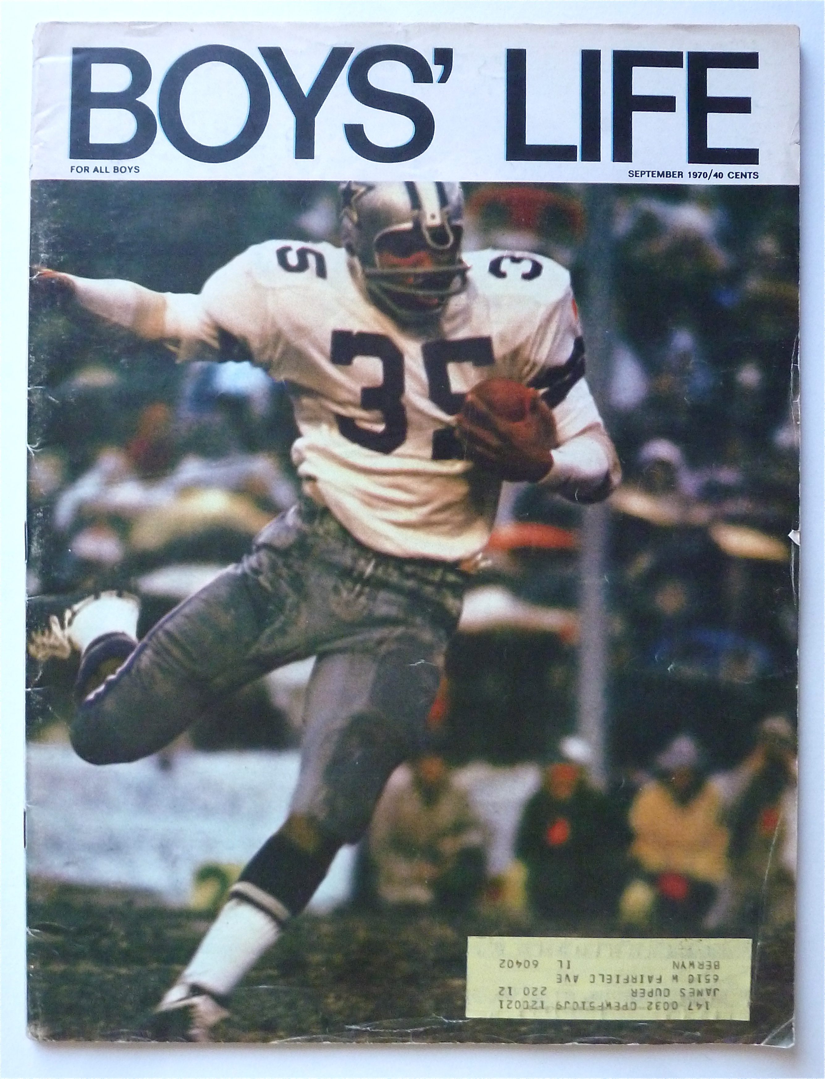 Boys Life Magazine September 1970 Calvin Hill