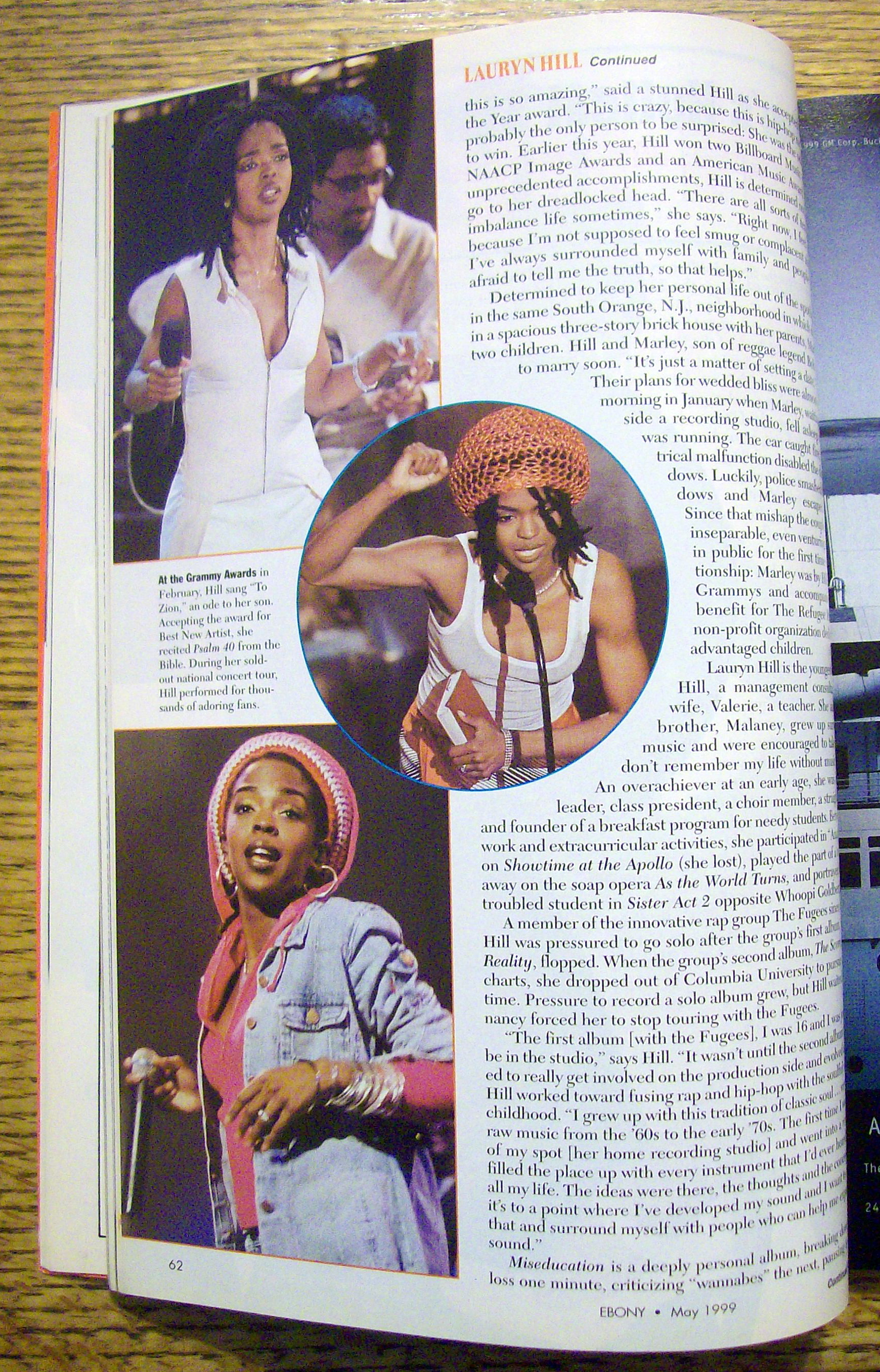 Ebony Magazine-May 1999-Lauryn Hill
