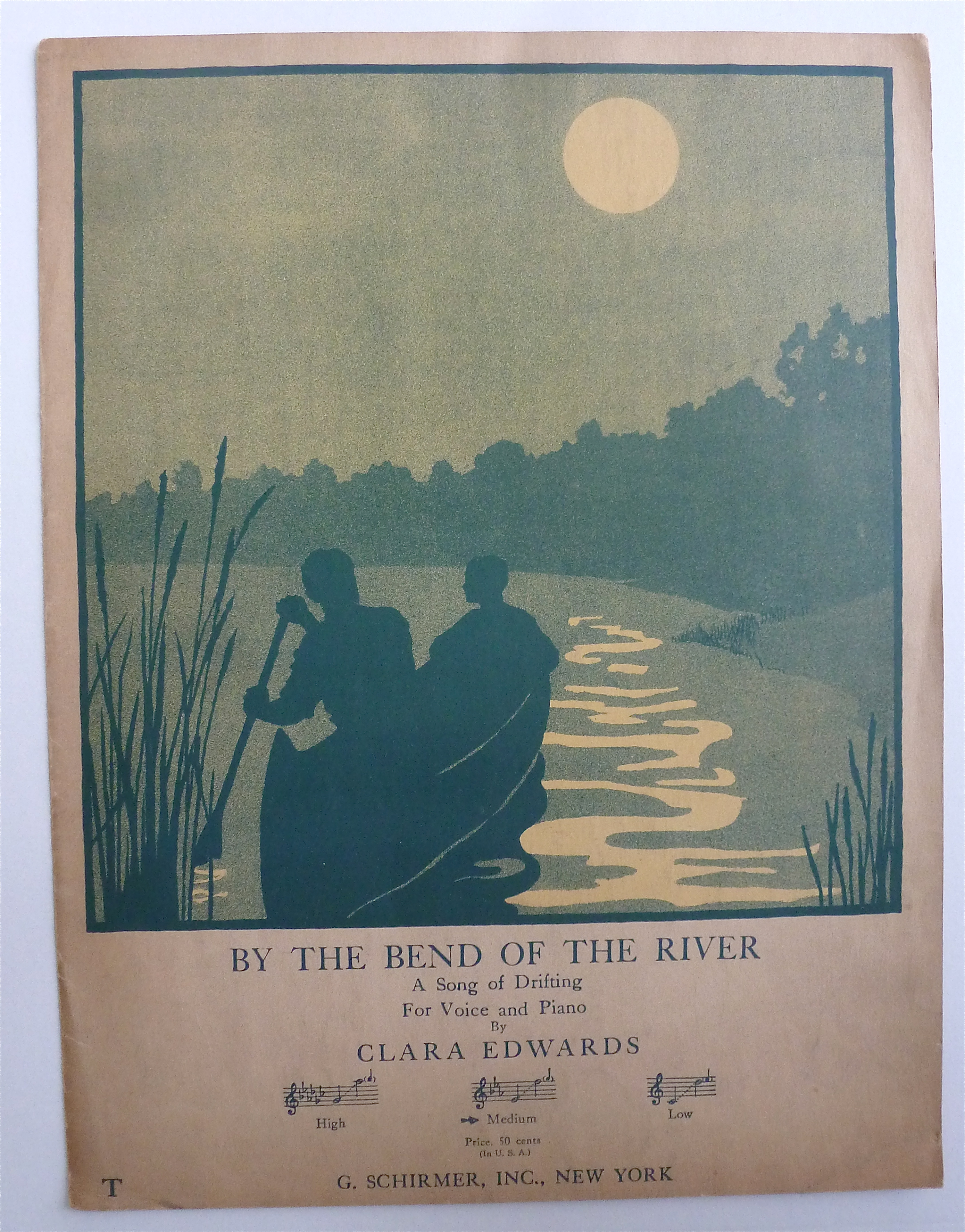 Sheet Music For 1927 By The Bend Of The River