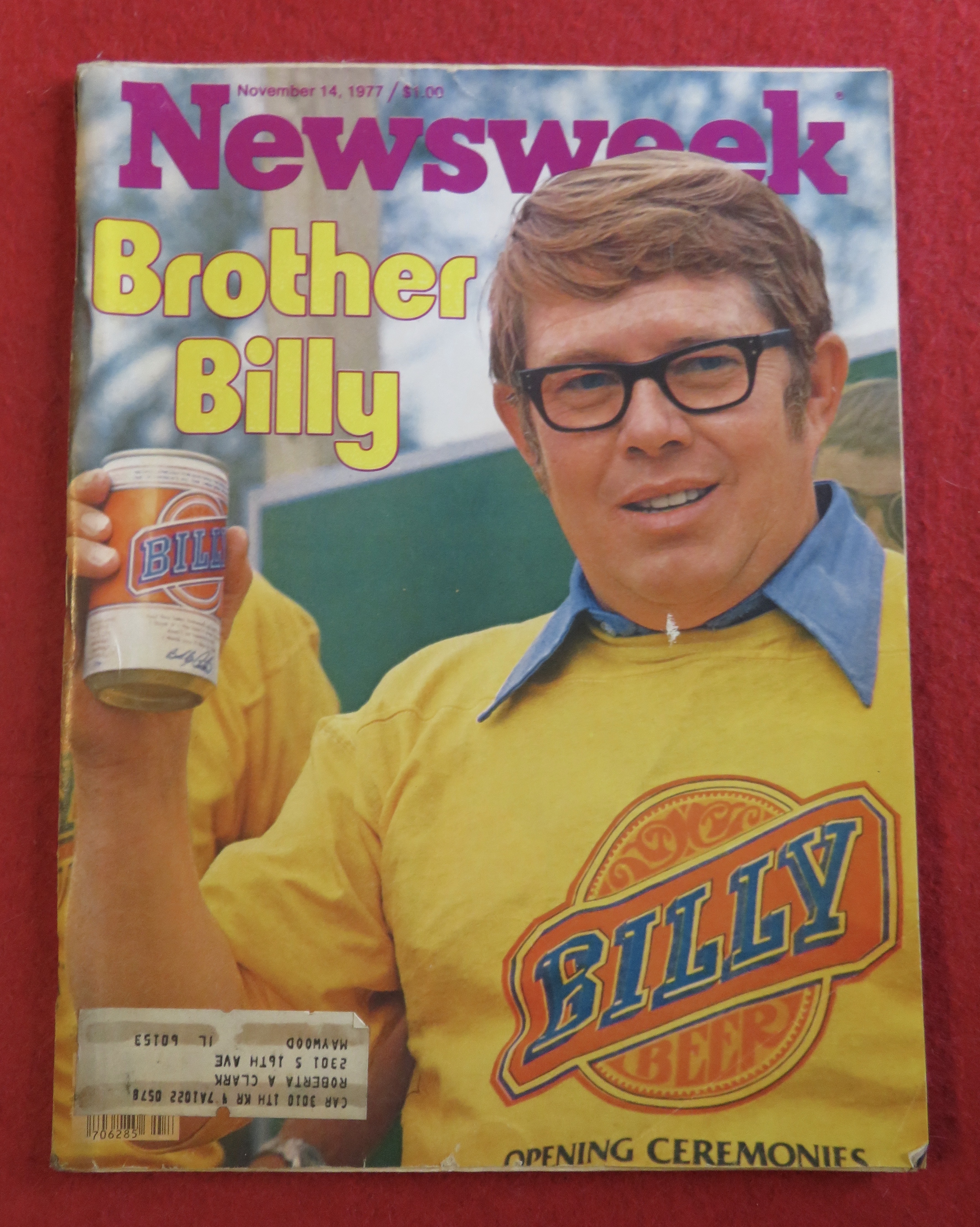 Newsweek Magazine-November 14, 1977-Billy Carter