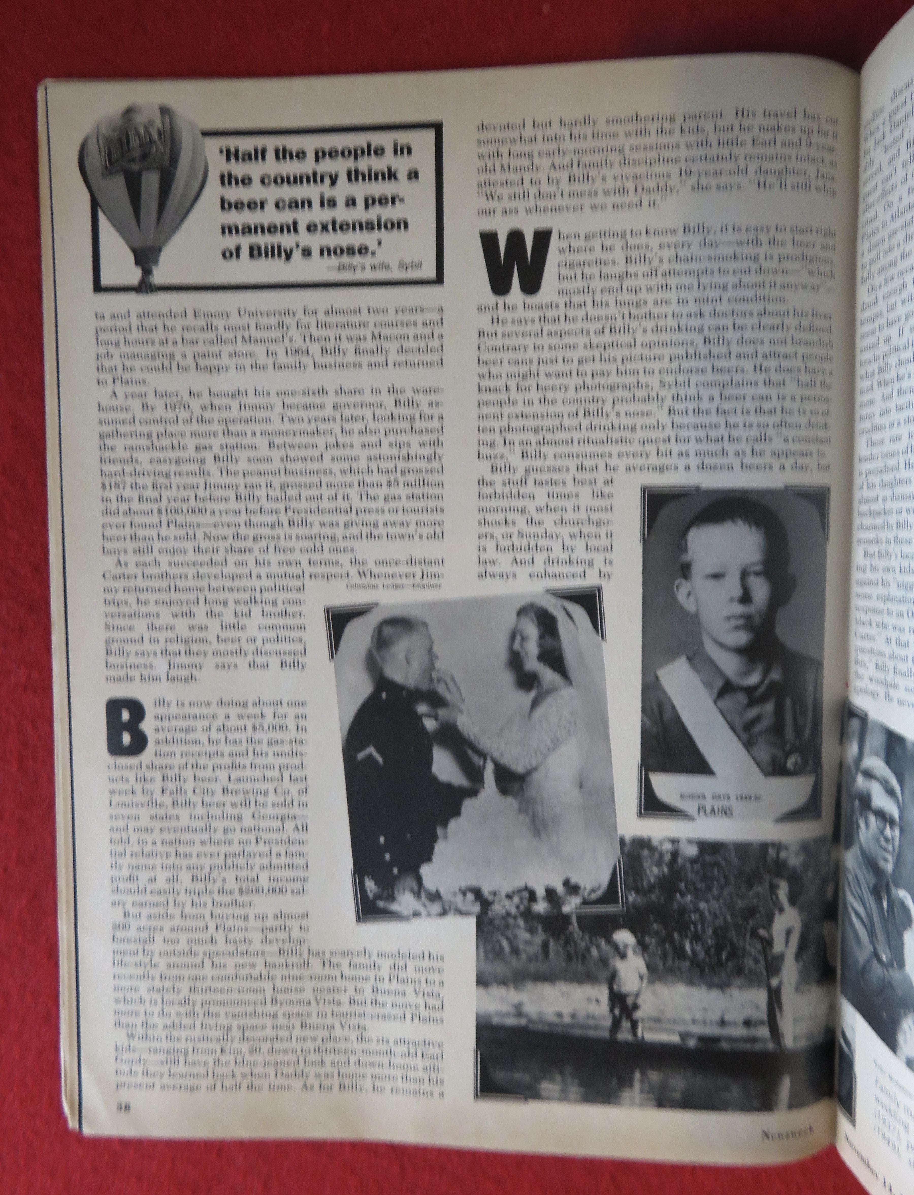 Newsweek Magazine-November 14, 1977-Billy Carter