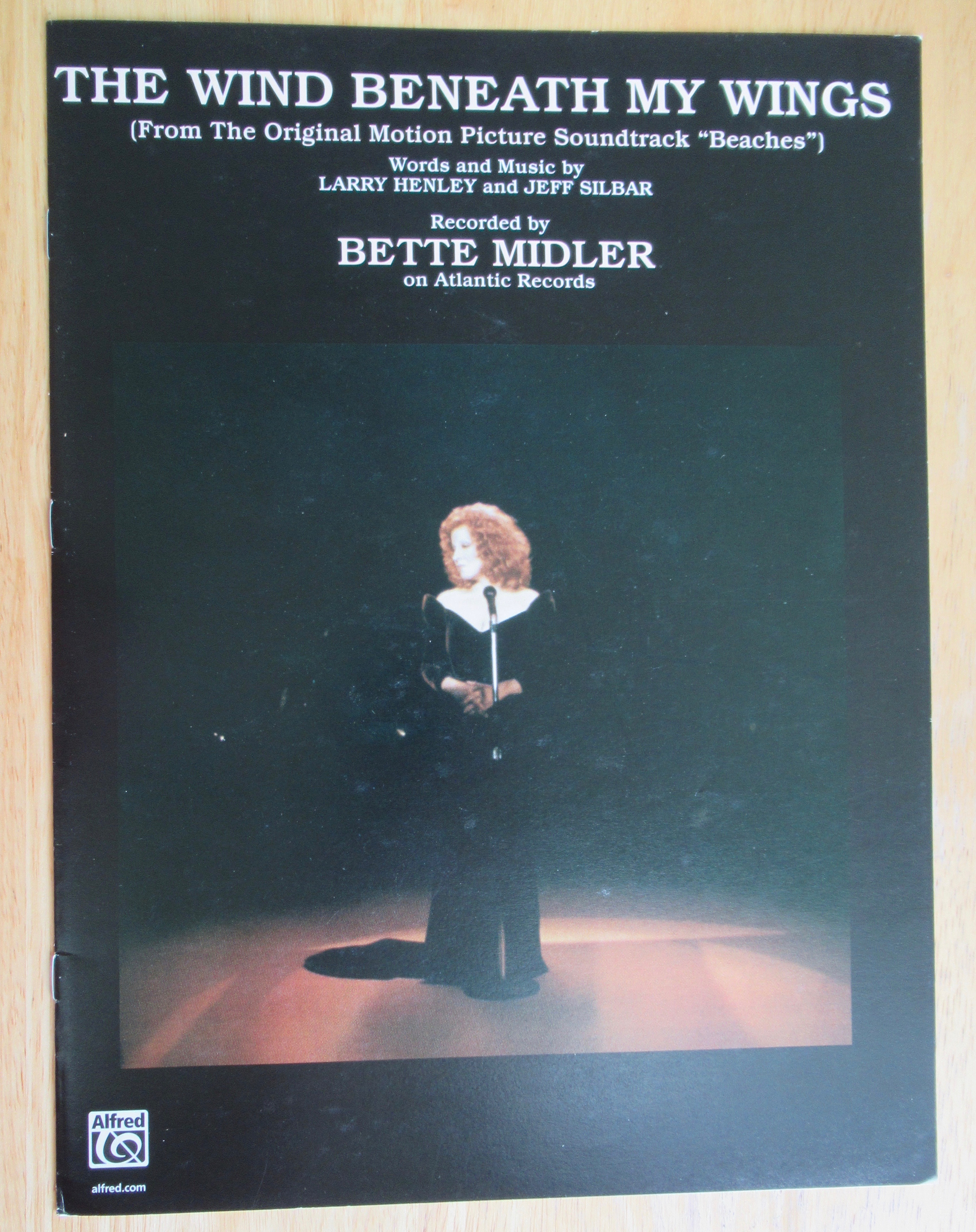 1982 The Wind Beneath My Wings Sheet Music