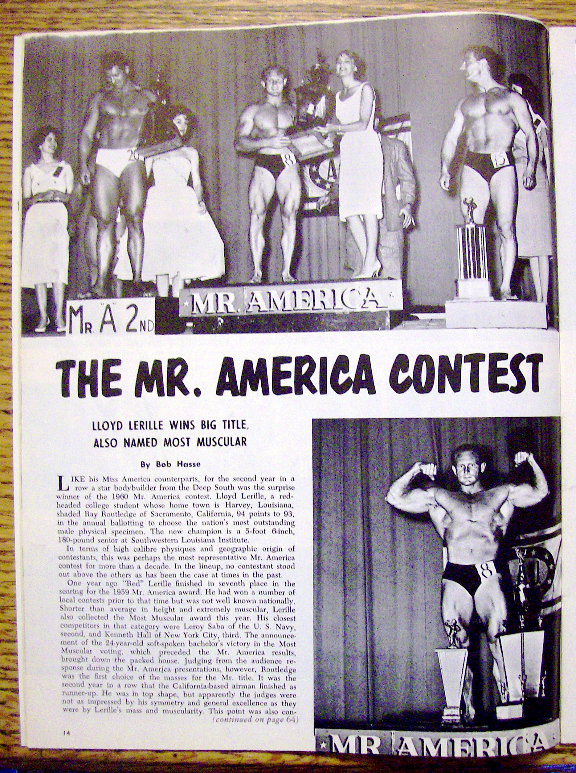 Strength & Health Magazine-Hugo La Bra-October 1960