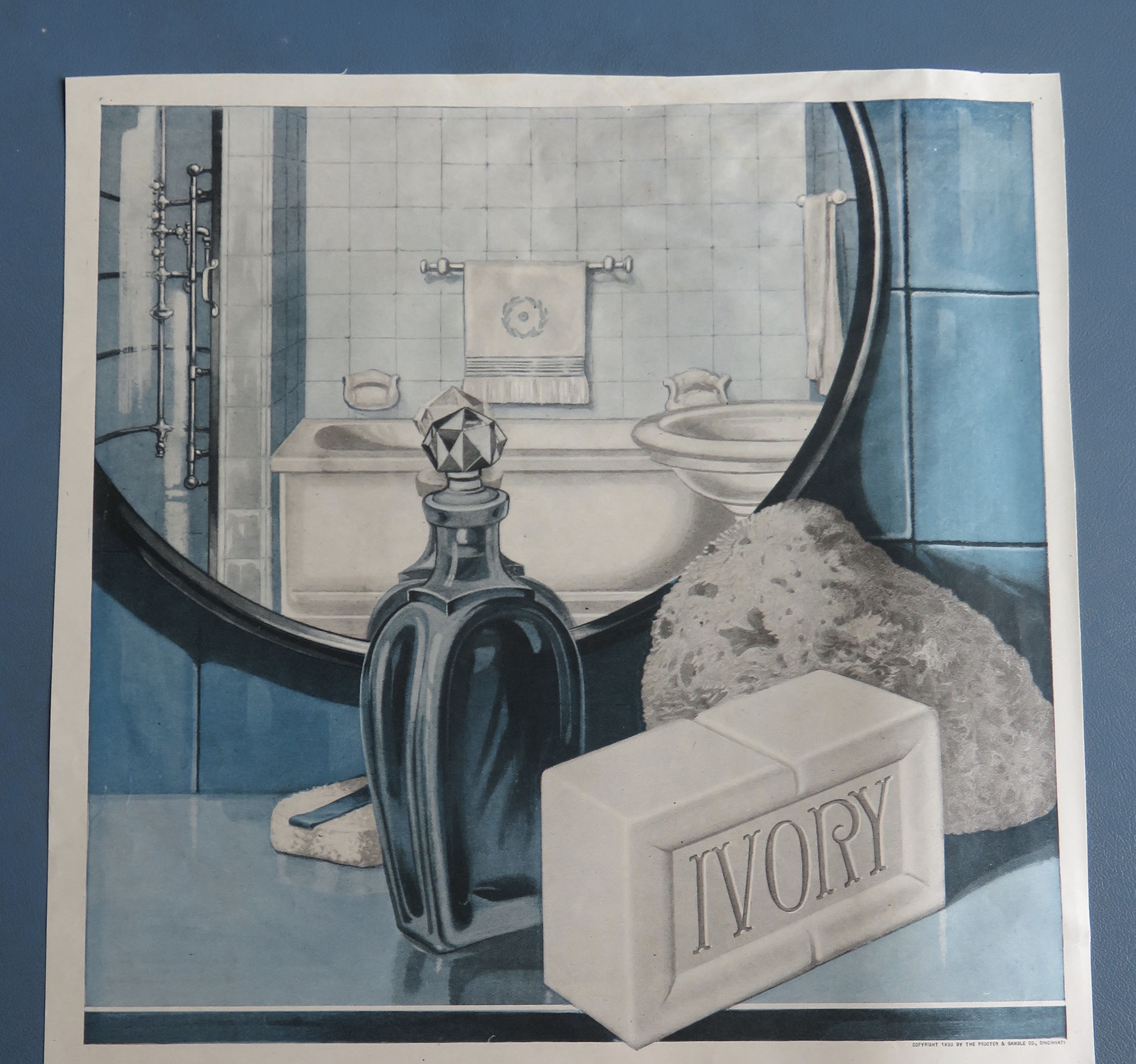 1920 Ivory Soap with Bar Of Soap On Counter