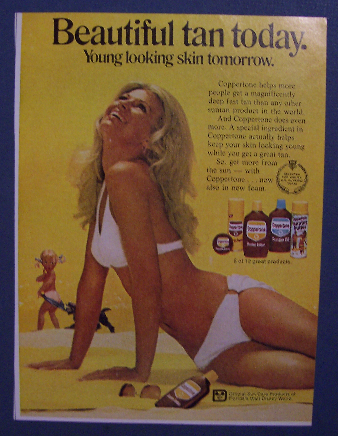 1972 Coppertone Suntan Lotion