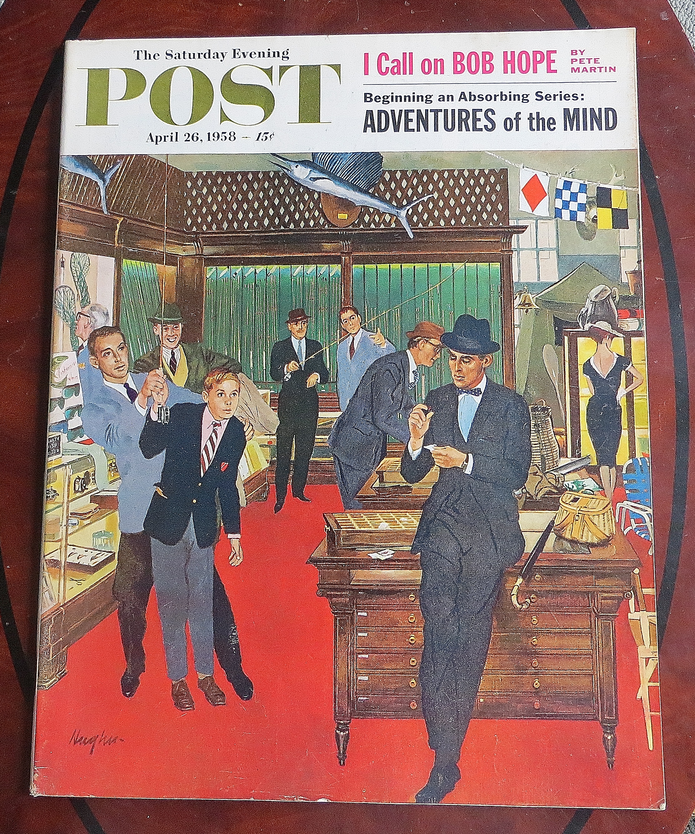 Saturday Evening Post April 26, 1958 I Call On Bob Hope