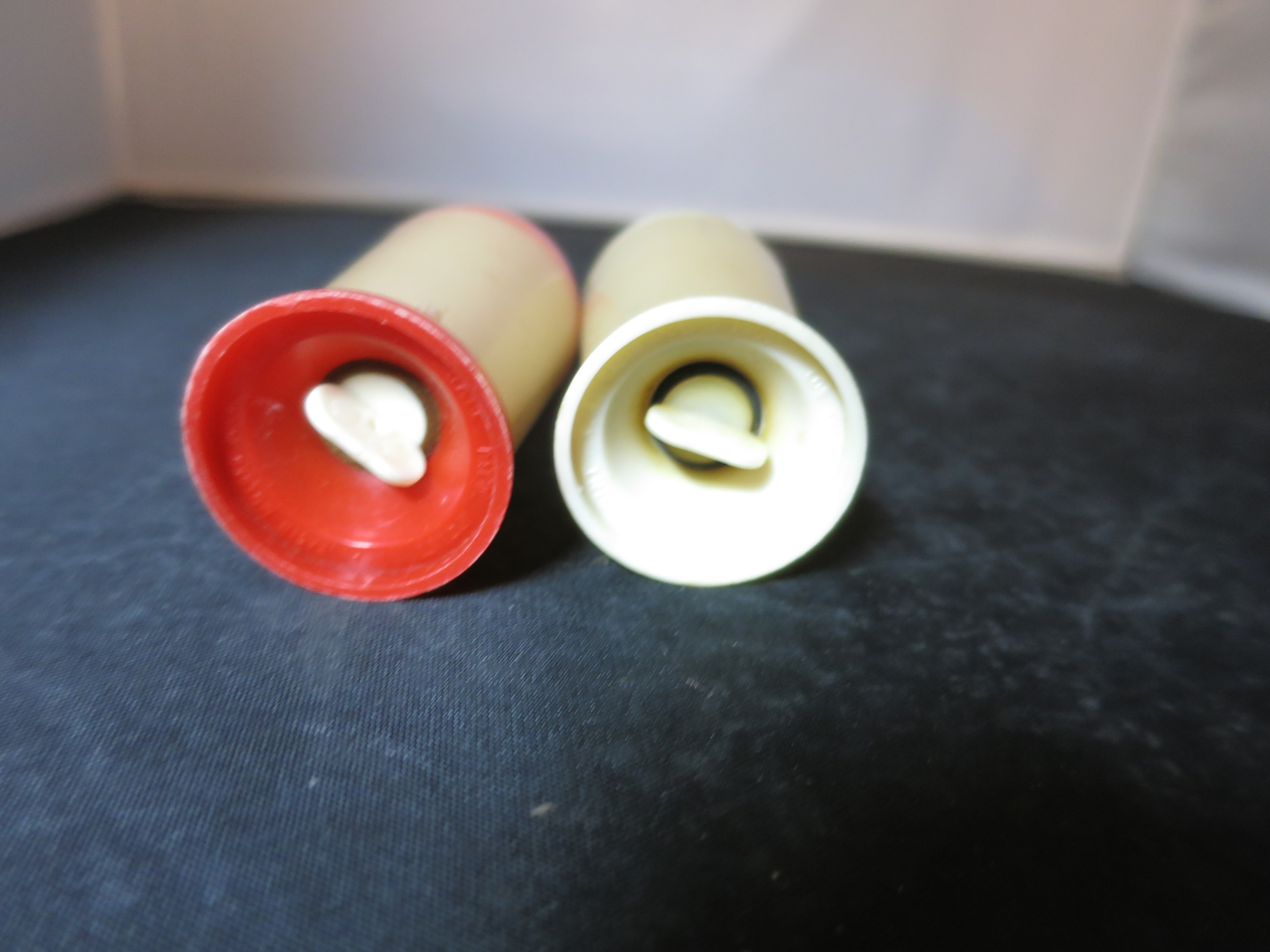 Vintage Plastic Rocket Salt and pepper shakers