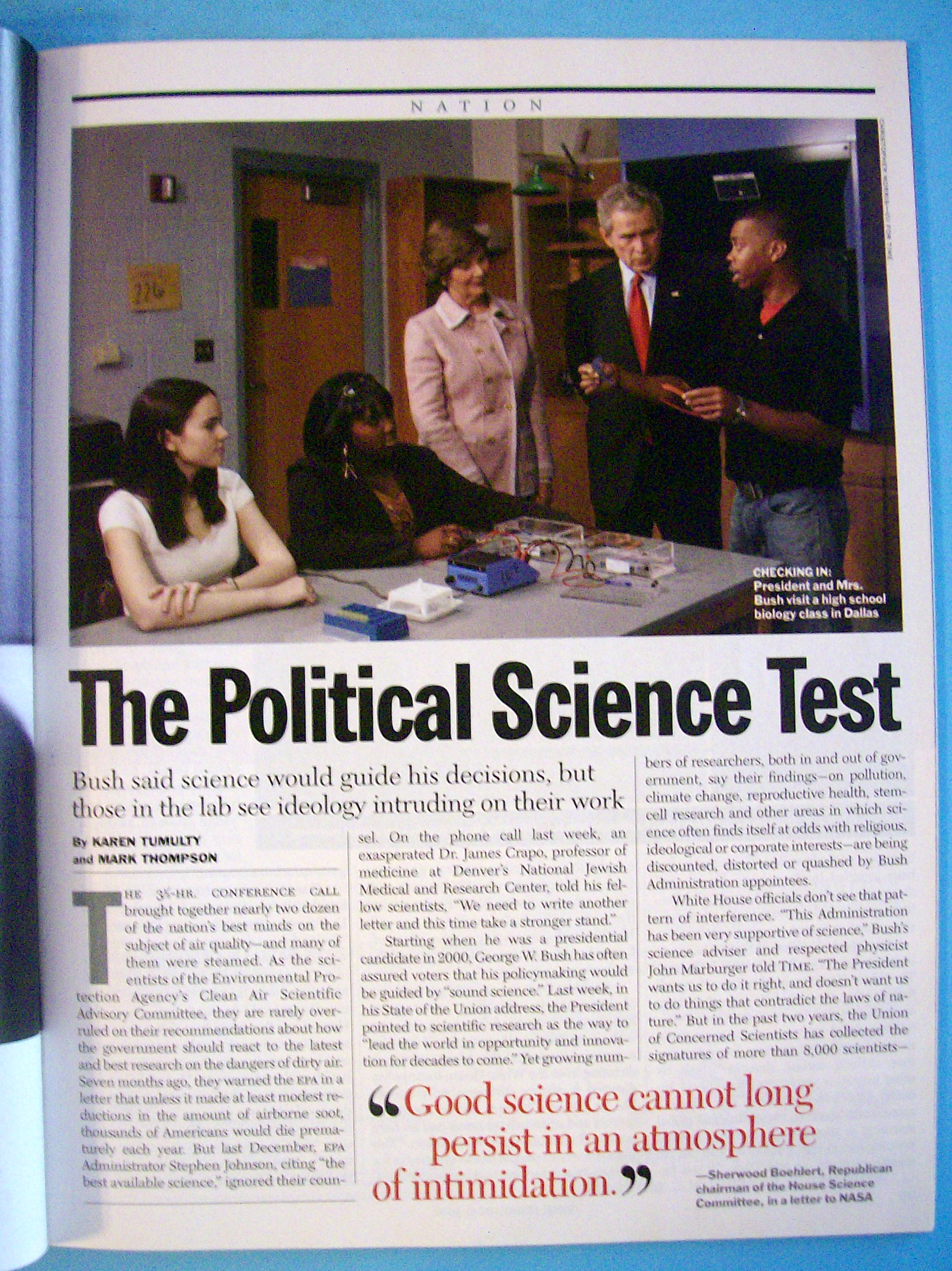 Time Magazine February 13, 2006 Is America Flunking