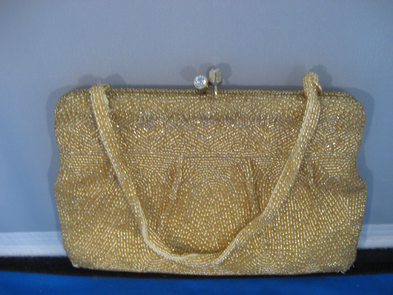 Gold Beaded Purse