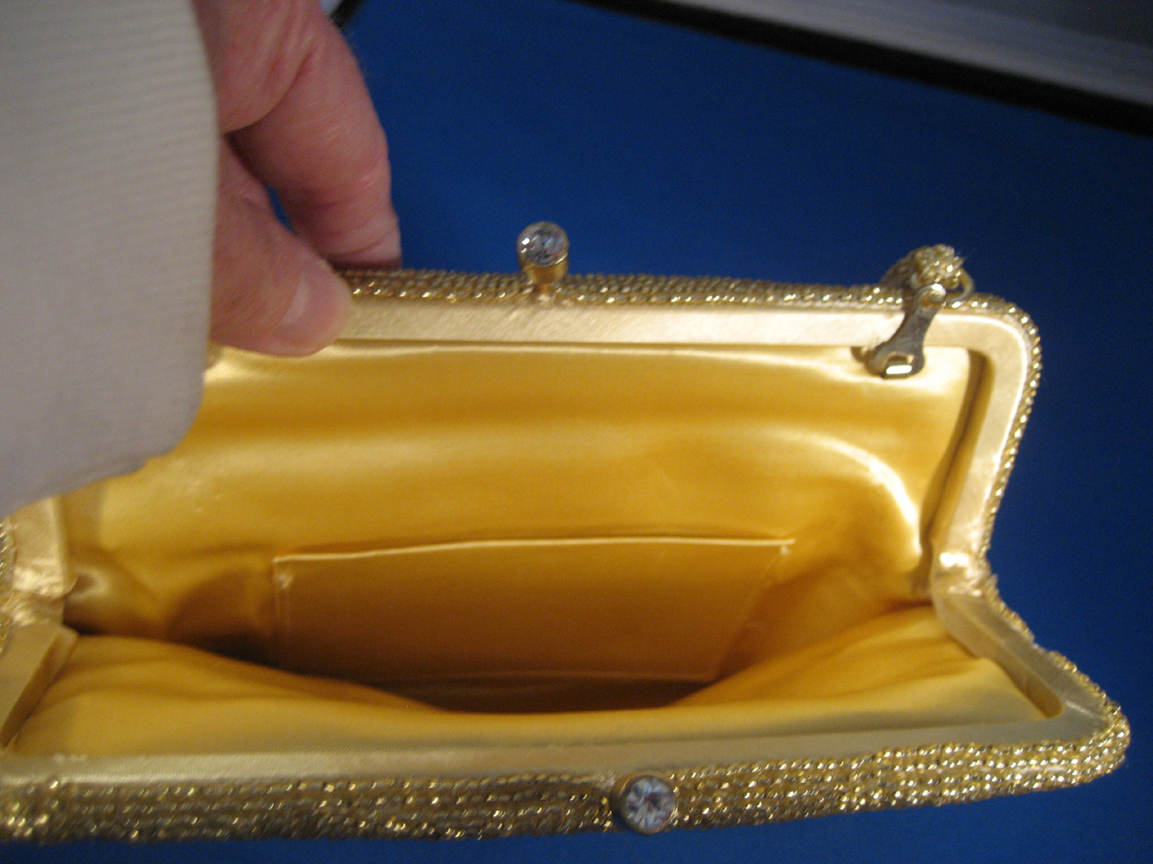 Gold Beaded Purse
