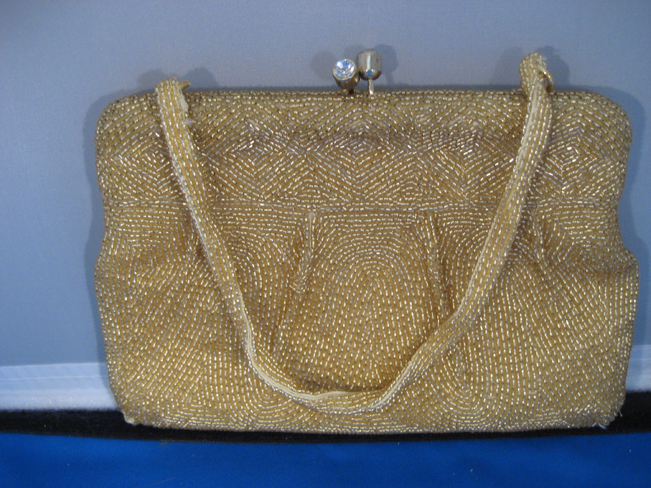 Gold Beaded Purse