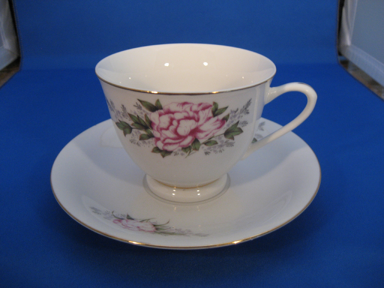 Flowered Cup and Saucer