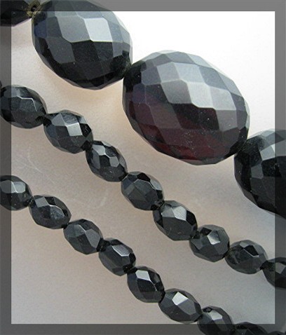 Cherry Amber Faceted Antique Necklace