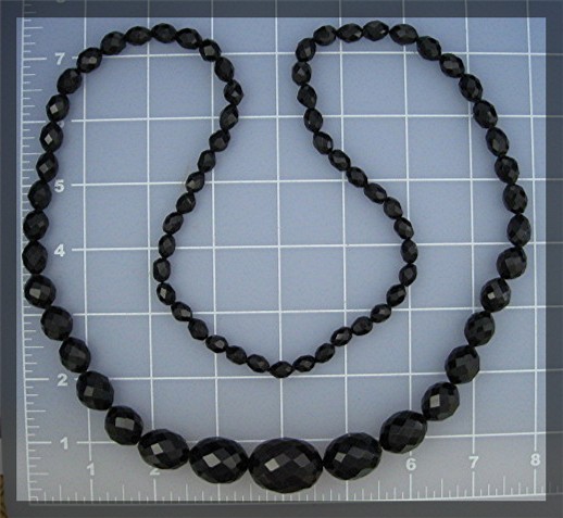 Cherry Amber Faceted Antique Necklace