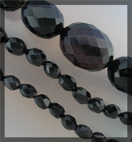 Cherry Amber Faceted Antique Necklace