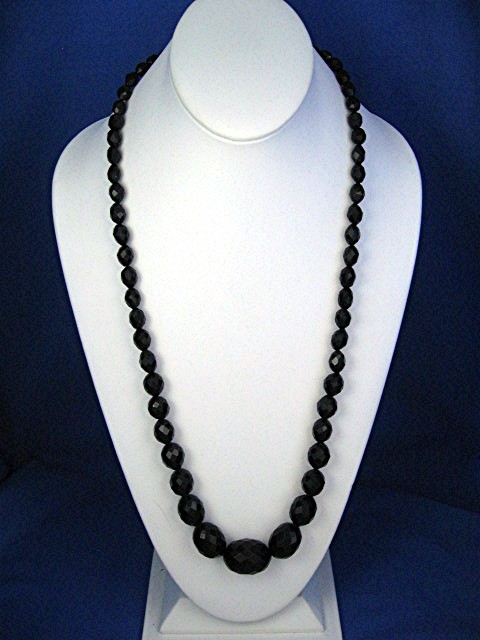 Cherry Amber Faceted Antique Necklace