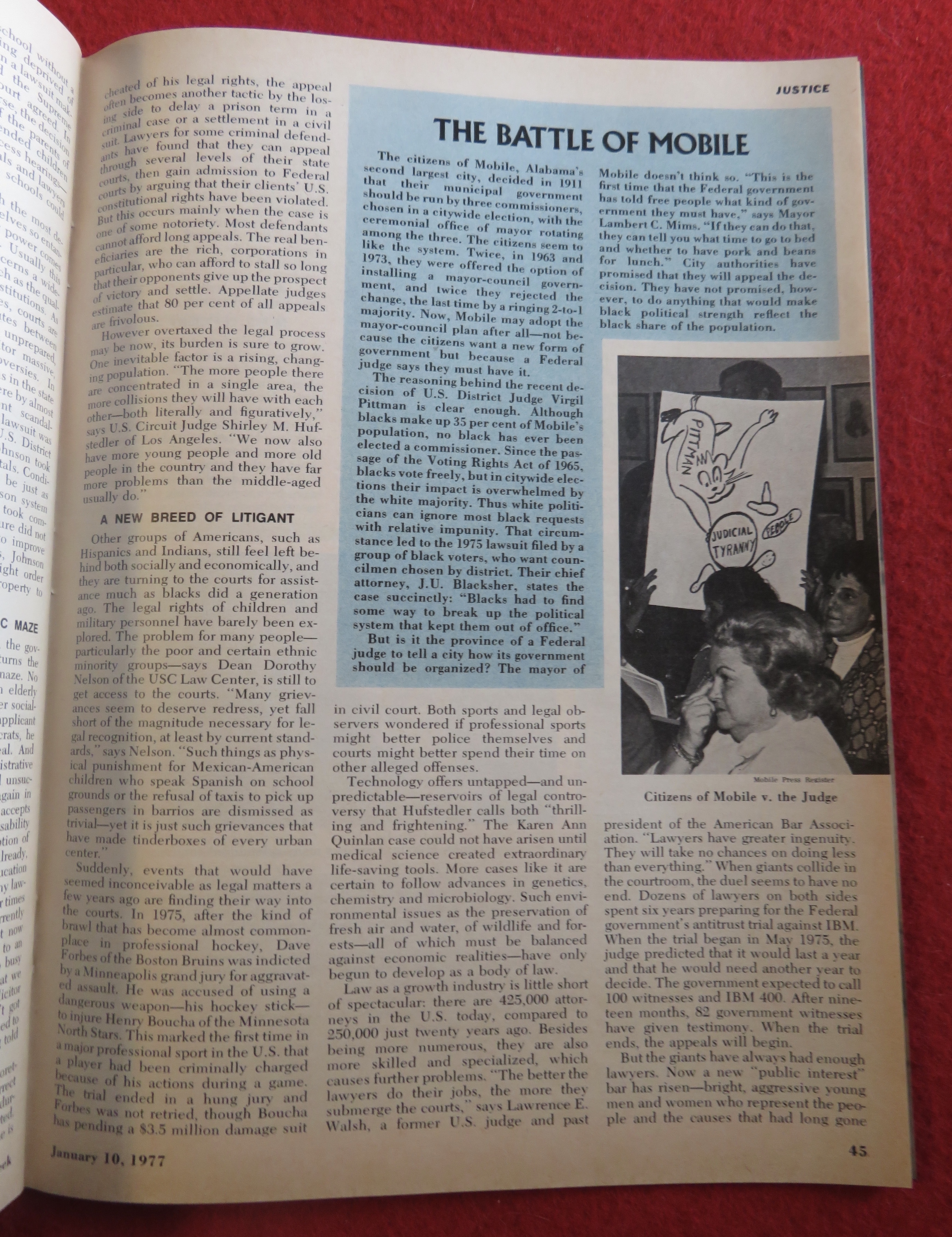 Newsweek Magazine-January 10, 1977-Too Much Law?