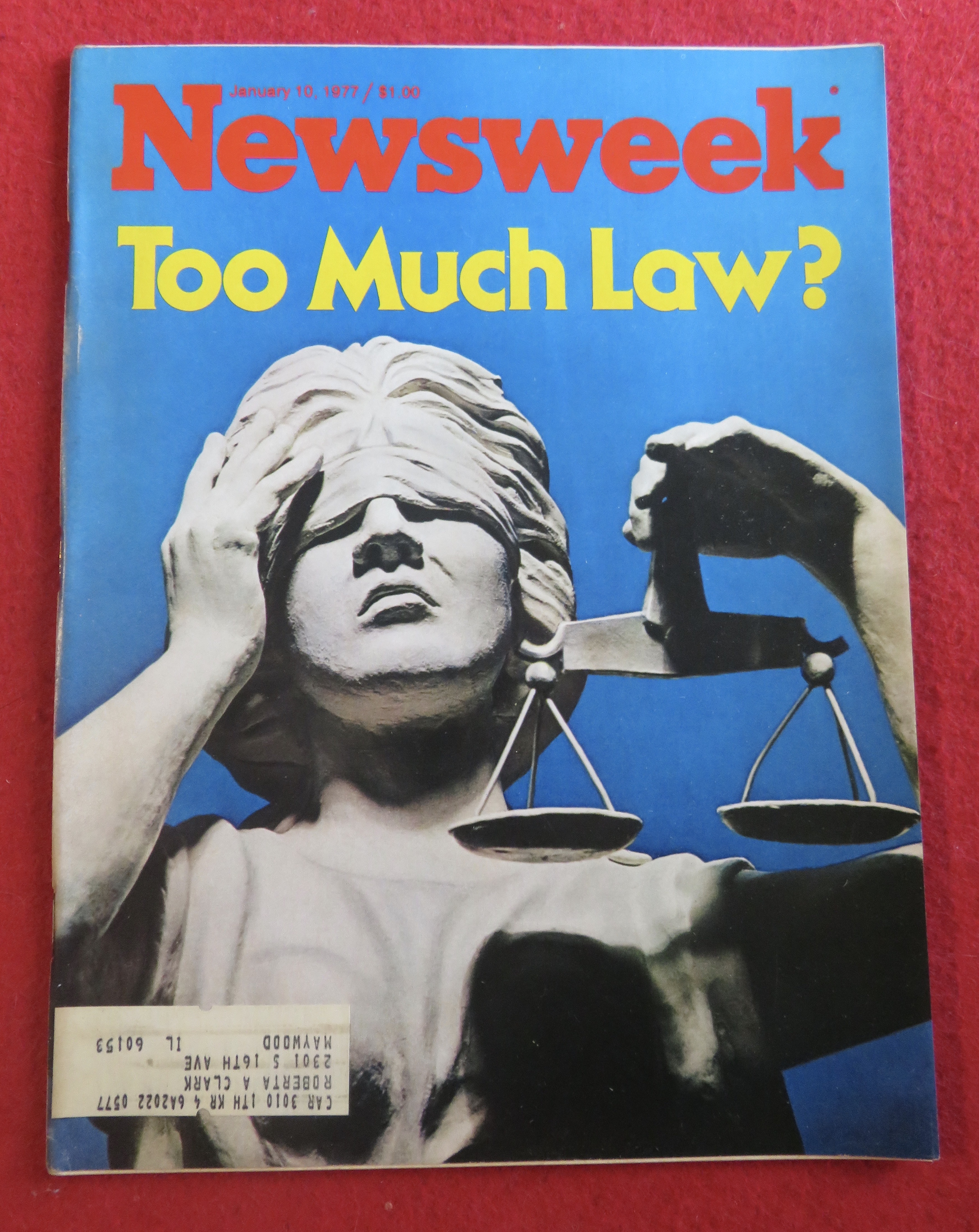 Newsweek Magazine-January 10, 1977-Too Much Law?