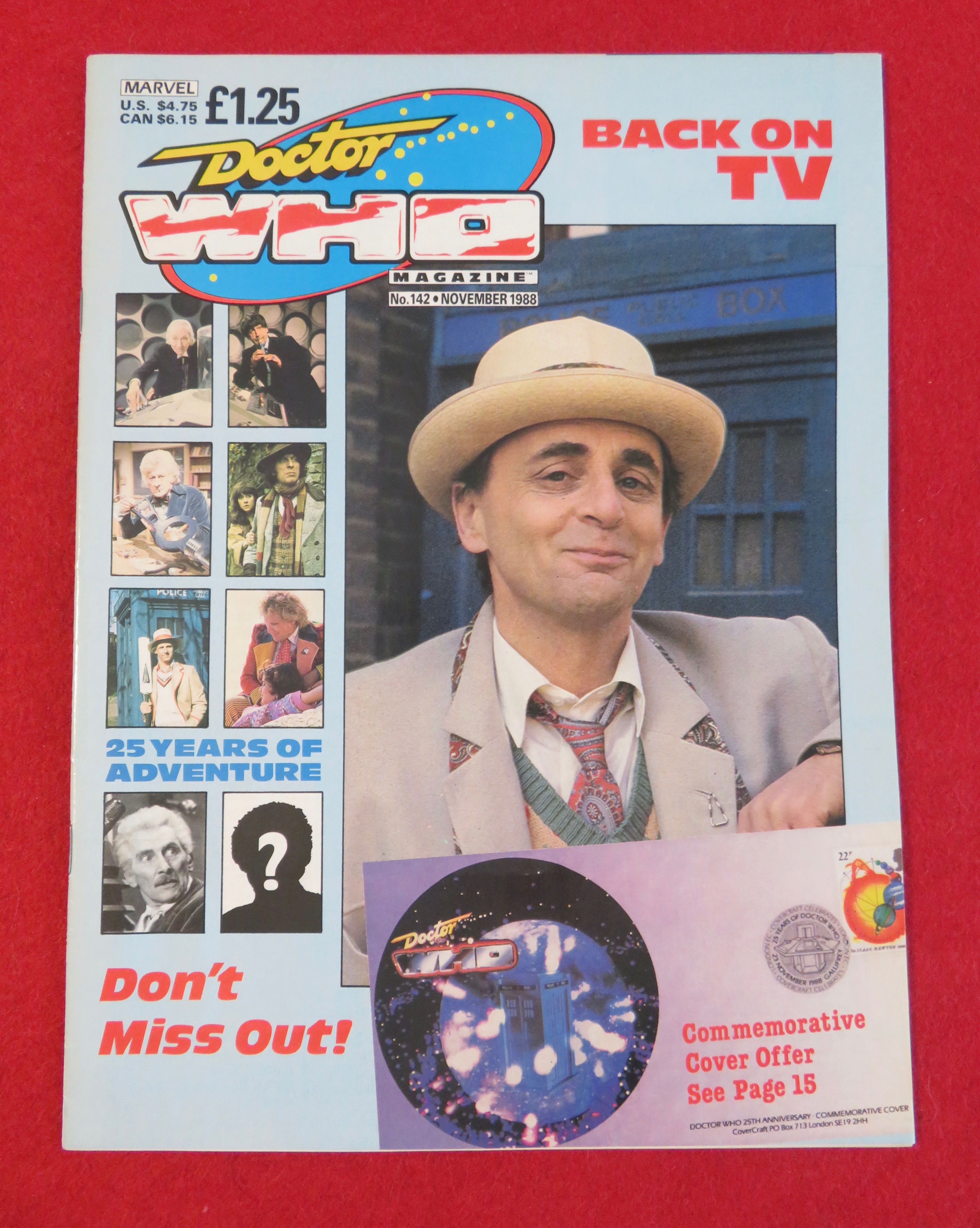 Doctor (Dr) Who Magazine November 1988 Back On TV