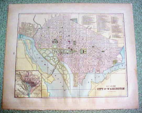 Map Virginia Maryland Delaware Washington DC 1894