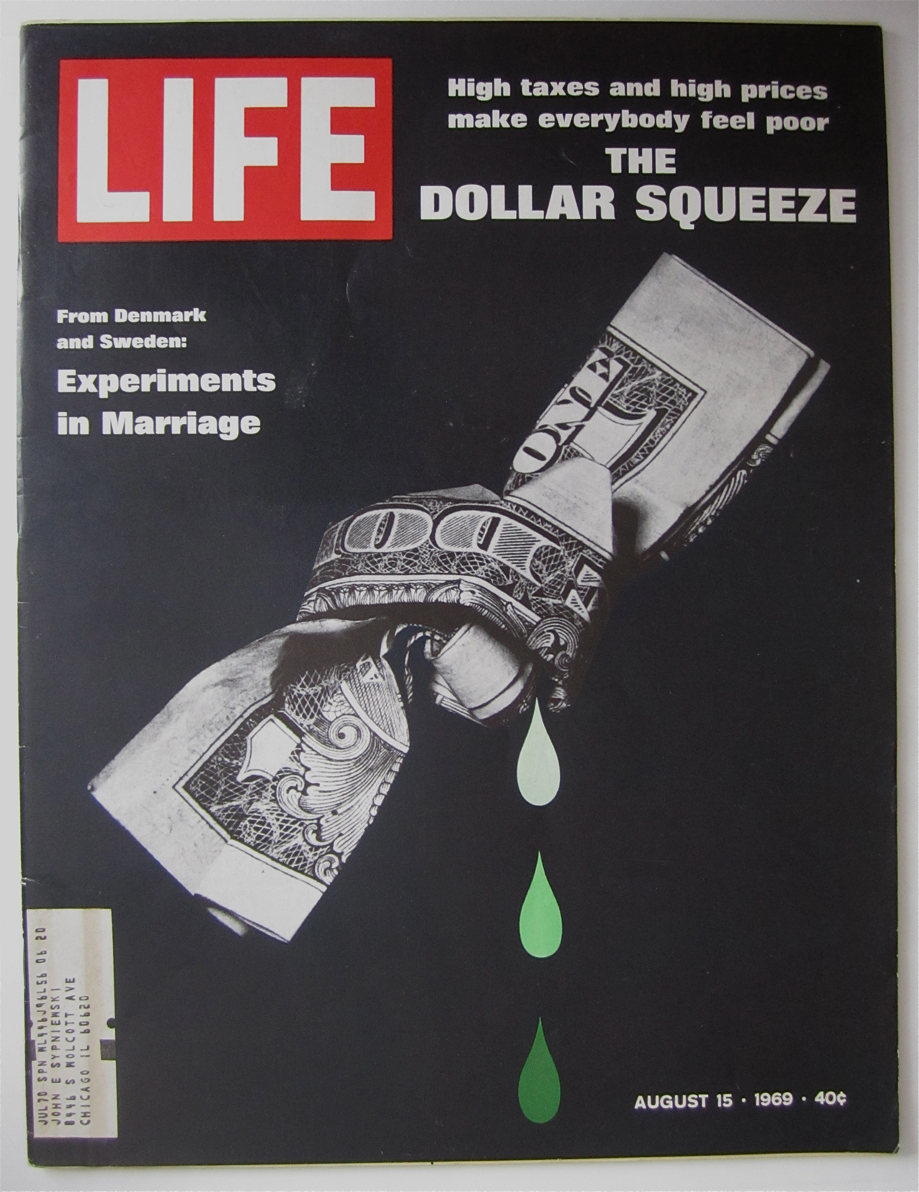 Life Magazine August 15, 1969 The Dollar Squeeze
